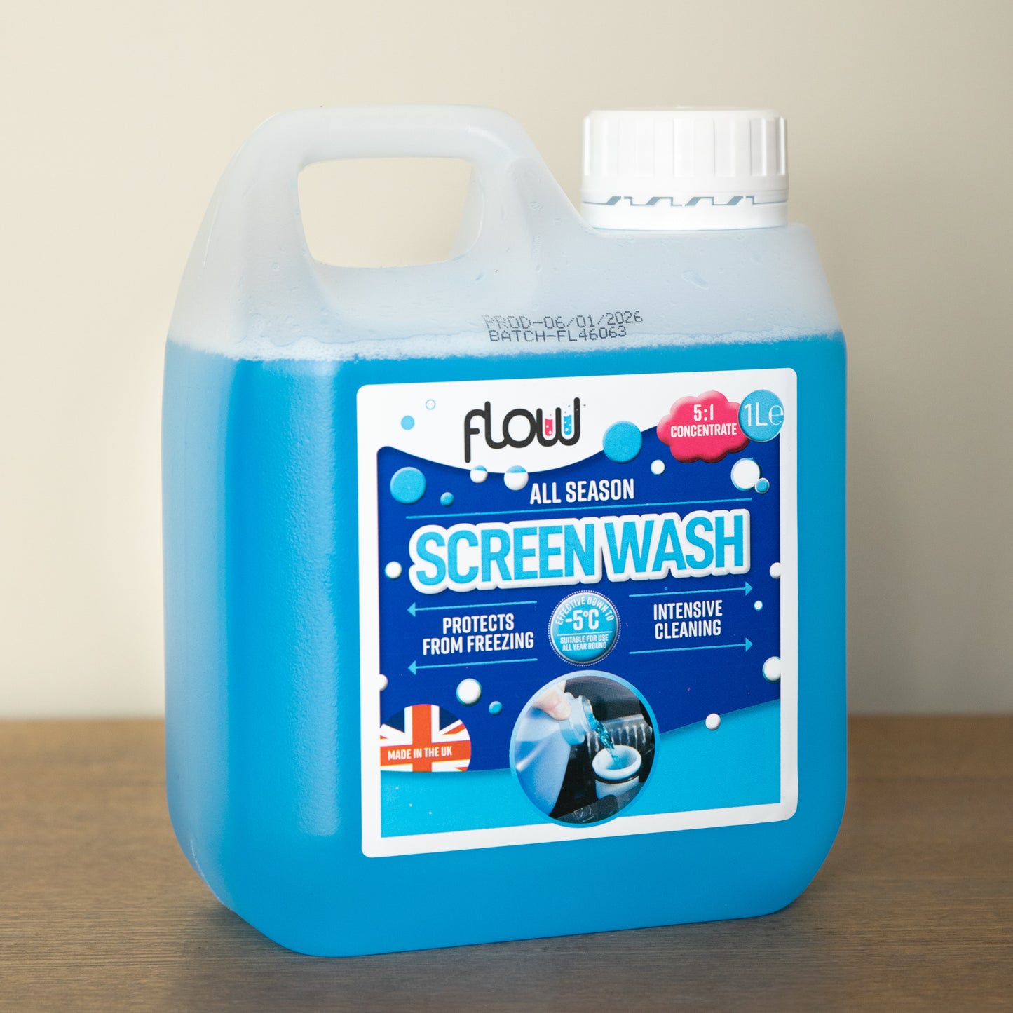 1 Litre All Season Smear Free Windscreen Wash Concentrate For all Vehicles
