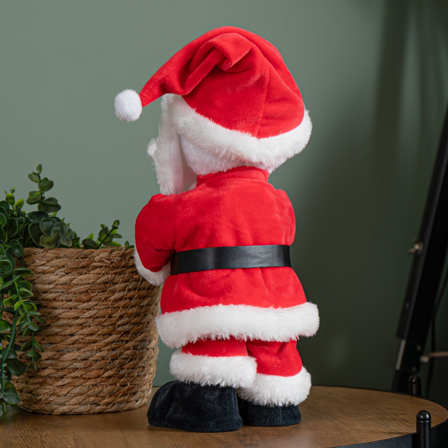 35cm Battery Operated Animated Dancing Santa with Saxophone Christmas Decoration