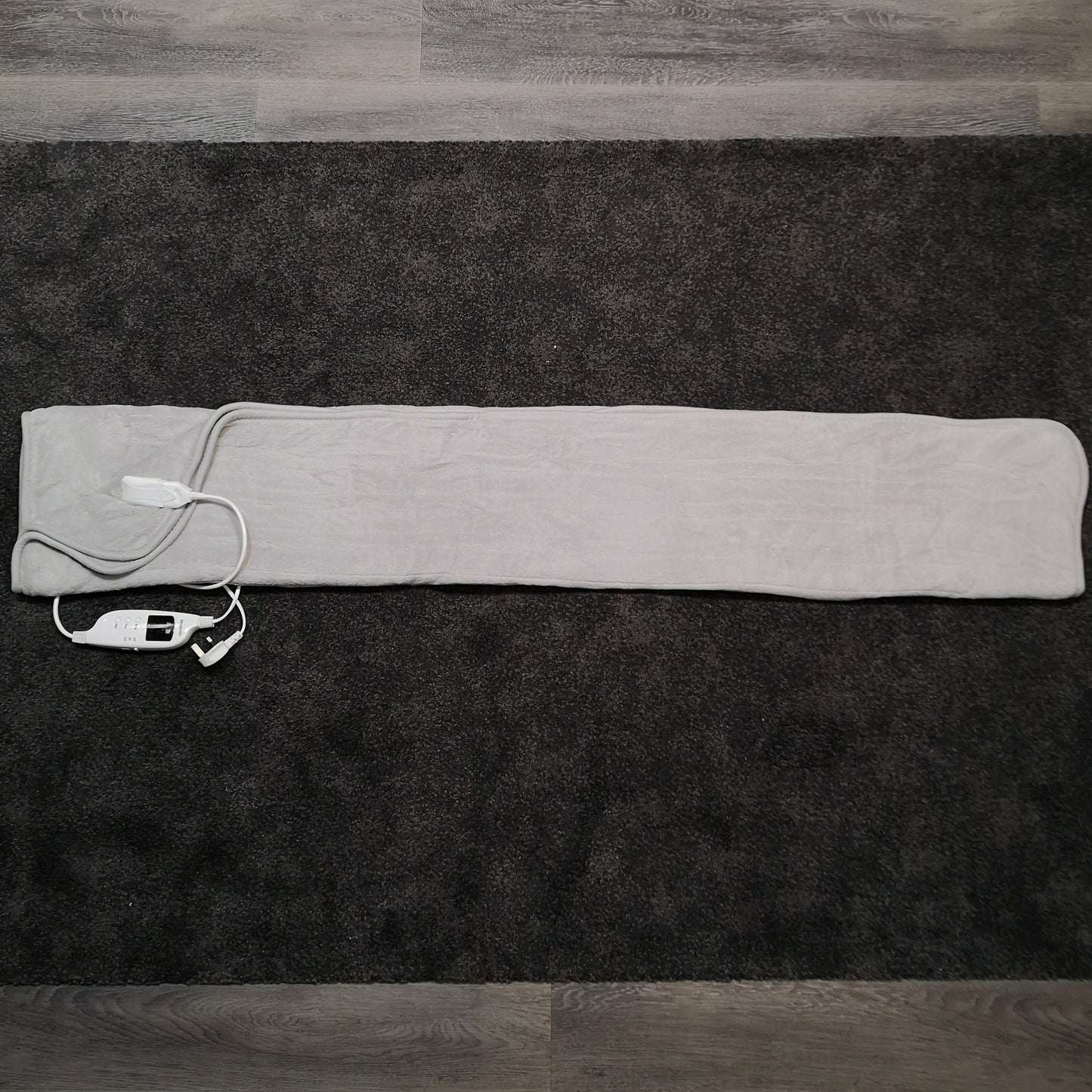 160cm 120w Grey Electric Throw Blanket with Temperature Settings