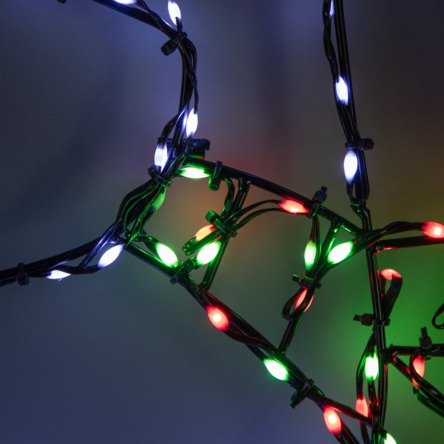 60cm x 33cm Light up FlexiBrights Reindeer Snowman with 164 Multi-Coloured LEDs