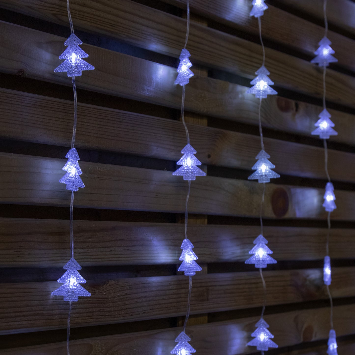 1.2 x 1.2m Light up Christmas Tree Curtain Lights with 108 White LEDs