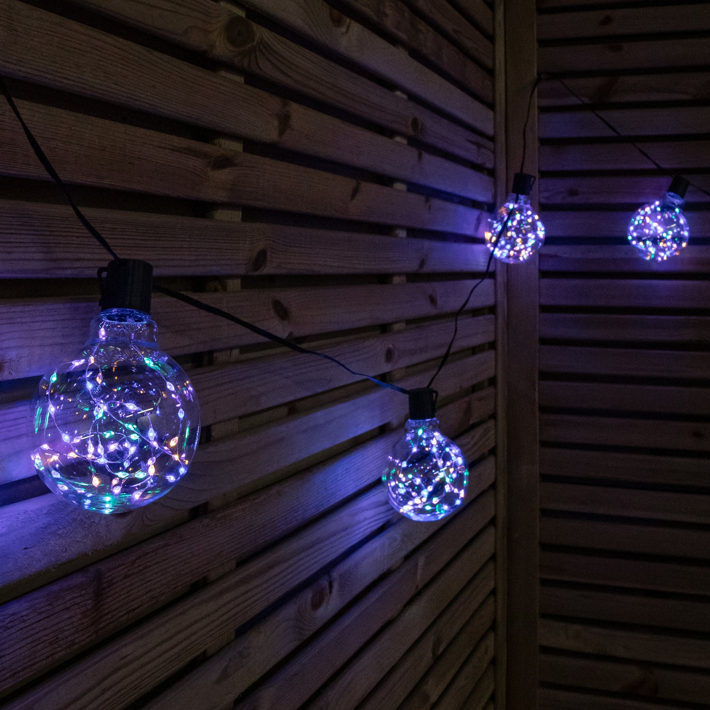 9.5m Set of 20 Connectable Galaxy Festoon Firefly String Lights with Multi-Coloured LEDs
