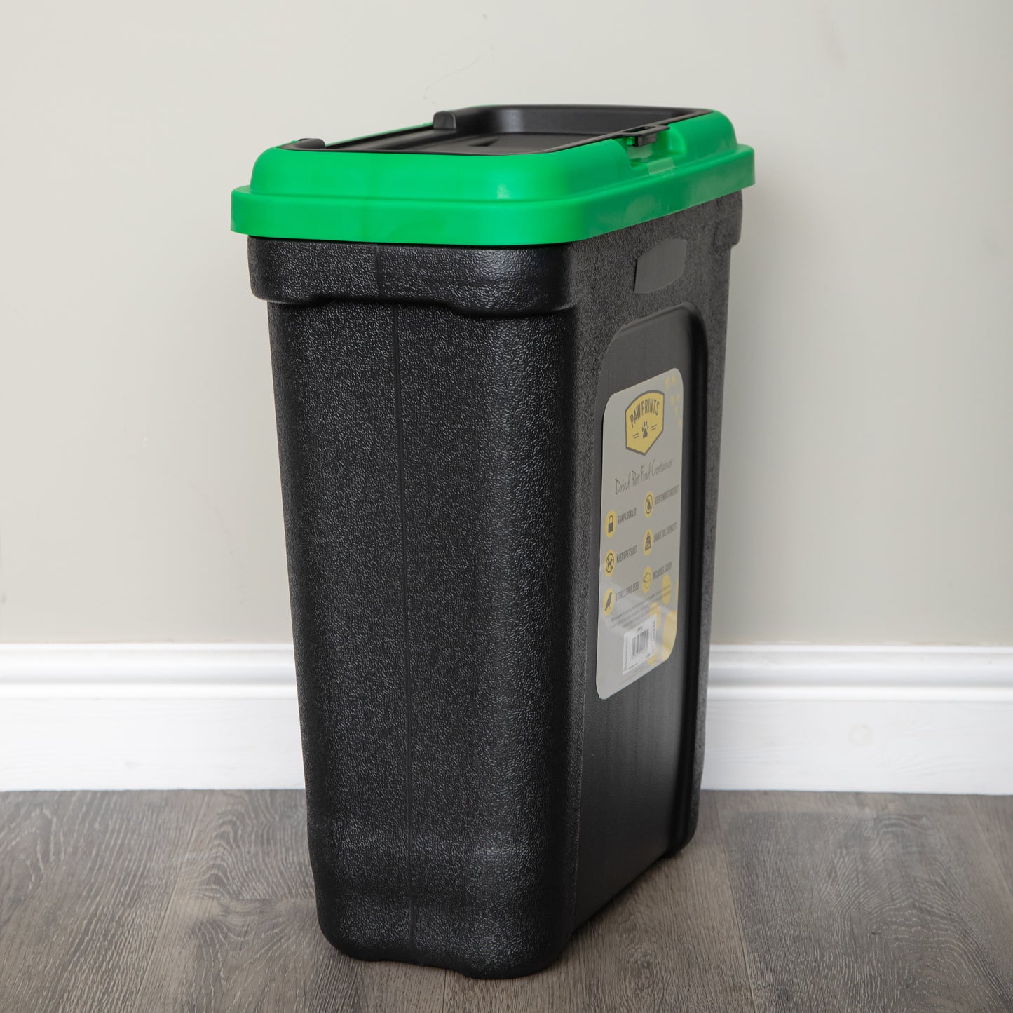 3 x 30 Litre Plastic Dried Pet Food Storage Container Tubs with Food Scoop