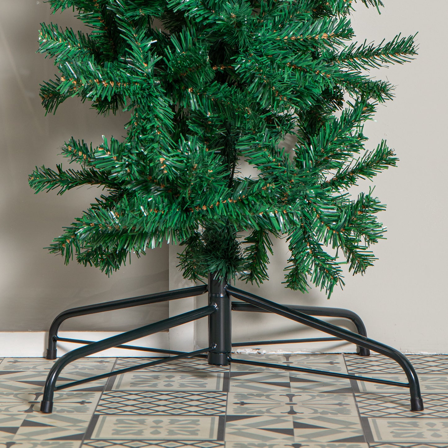 8ft (2.50m) Samuel Alexander Single Door Plain Green Christmas Tree Arch with 2000 Tips
