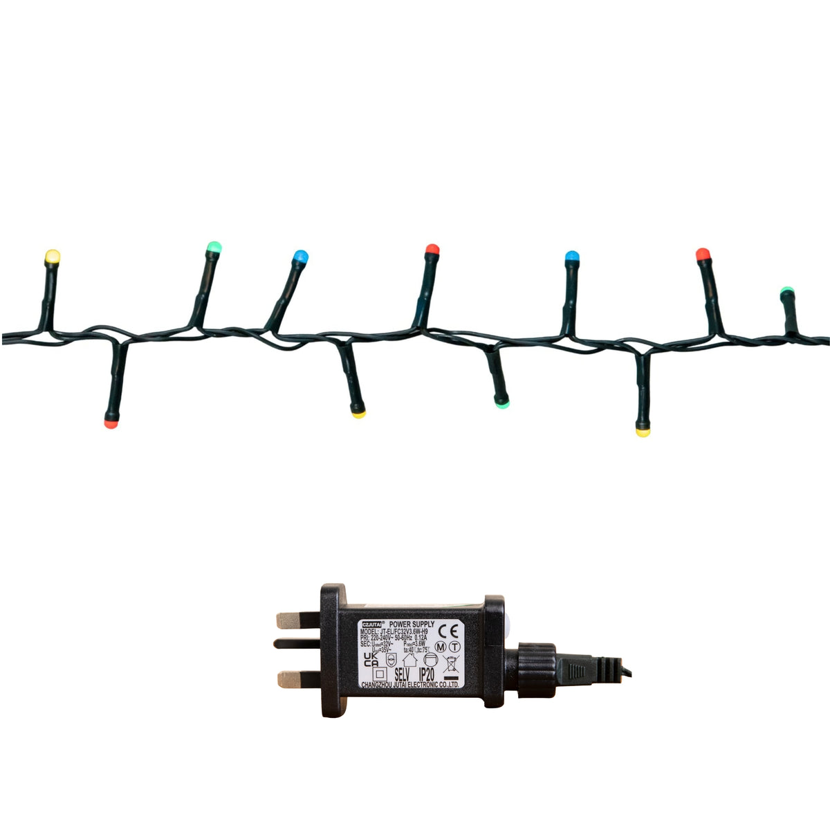 9m 360 LED Christmas BerryBrights String Lights in Multi-Coloured