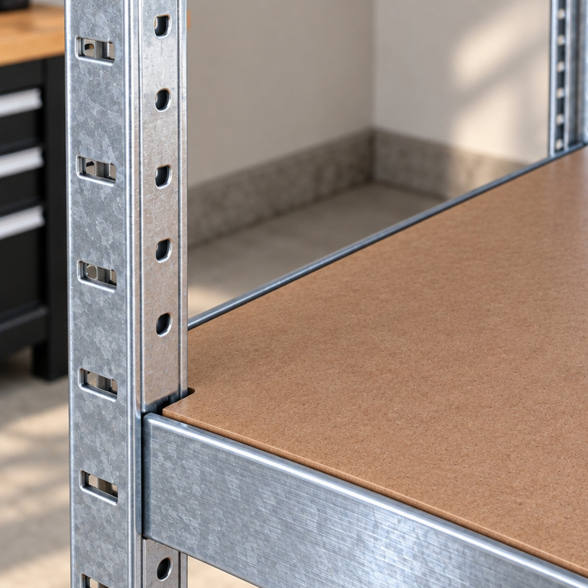 Set of 2 0.9m x 1.8m 5 Tier Heavy Duty Metal Shelving Storage Racking Unit