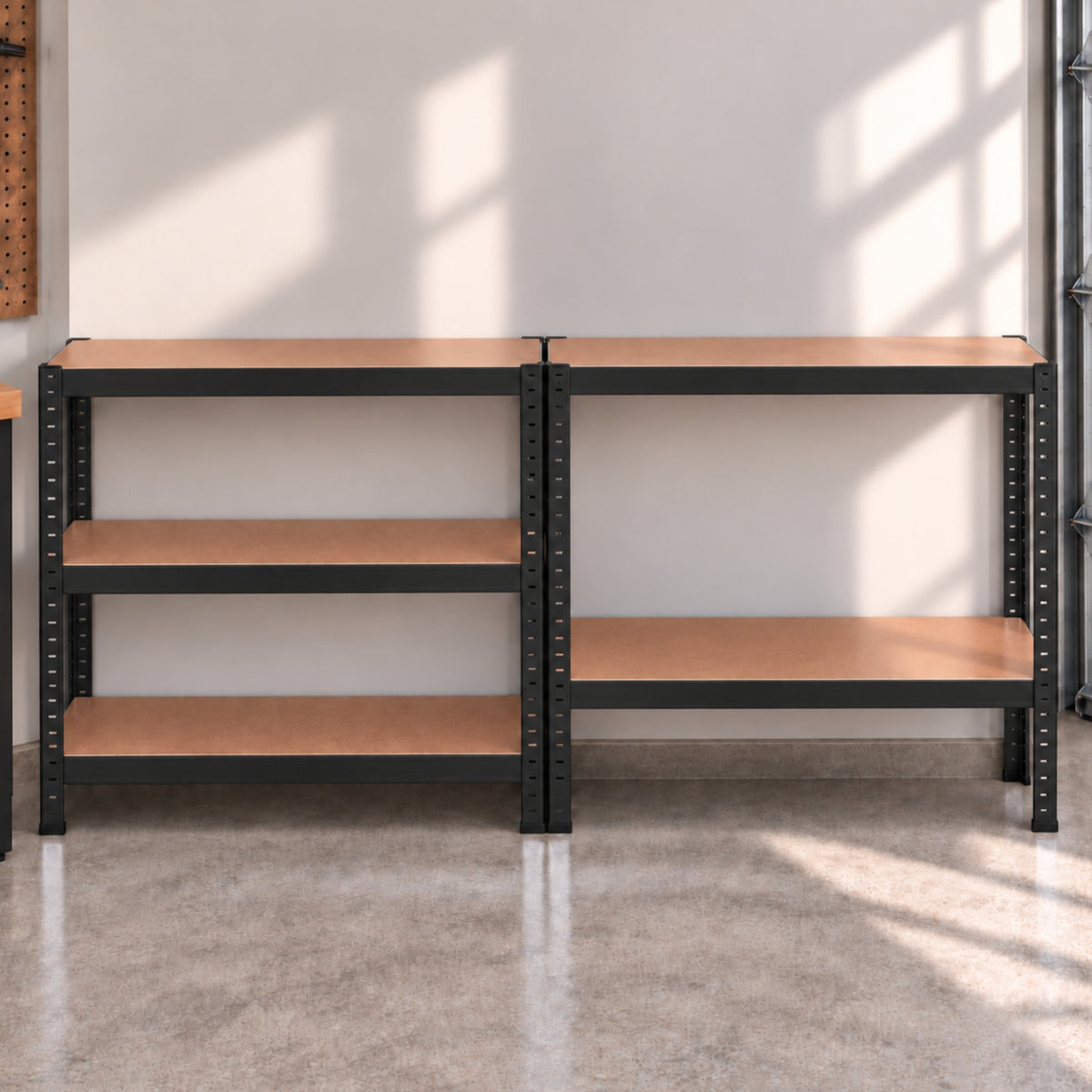 Garage Shelving 90cm Wide & 180cm High Heavy Duty 5 Tier Multipurpose Metal Racking Unit / Warehouse Shelving Storage