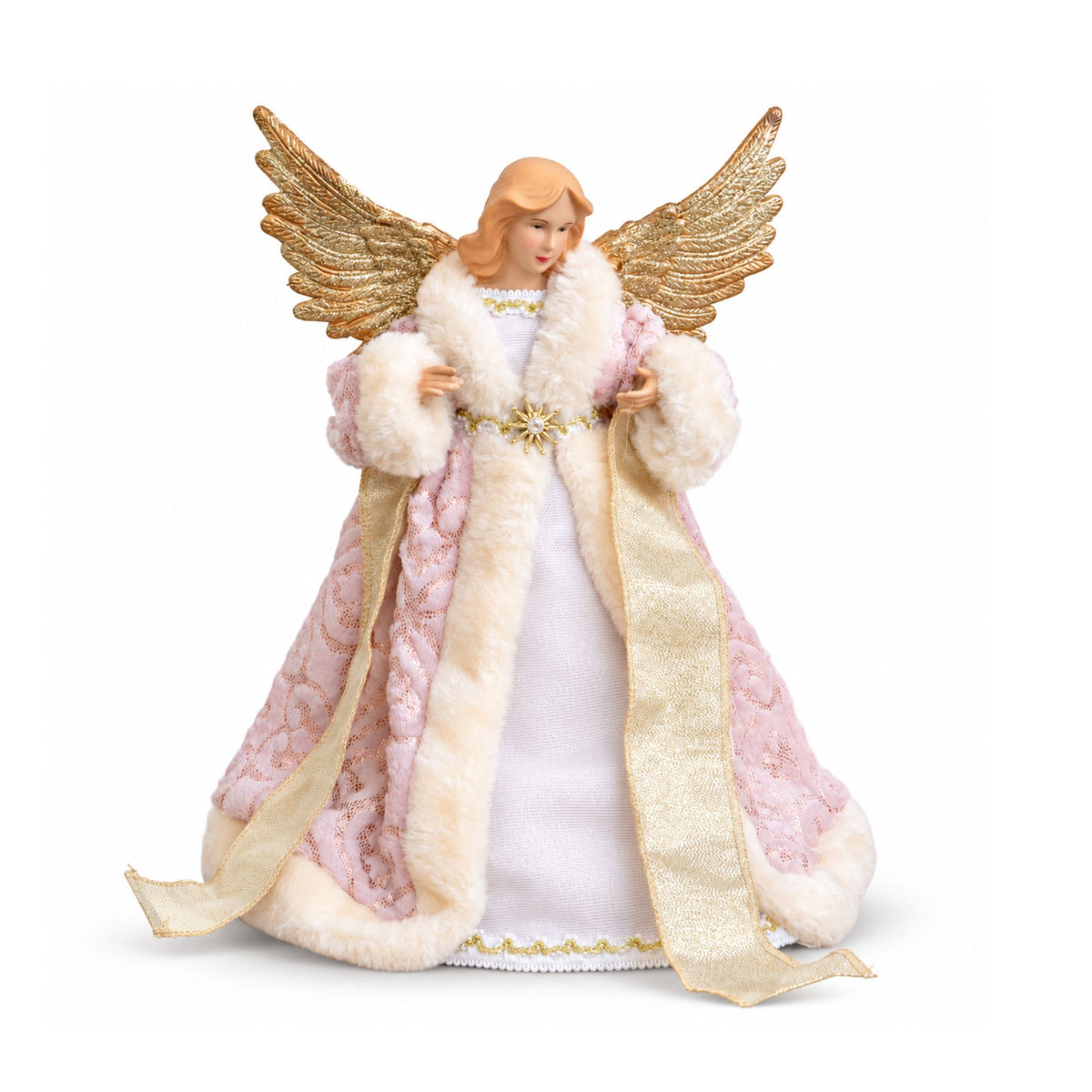 30cm Christmas Fairy Tree Topper with Gold Wings