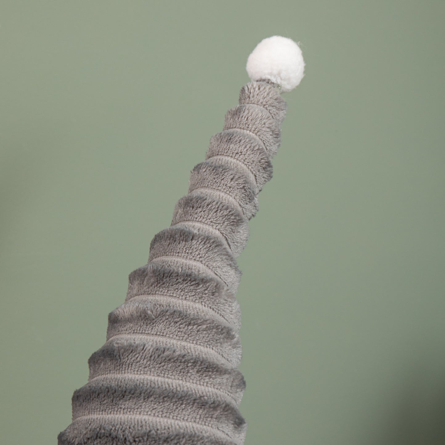 53cm Standing Plush Christmas Gonk with Grooved Hat in Grey