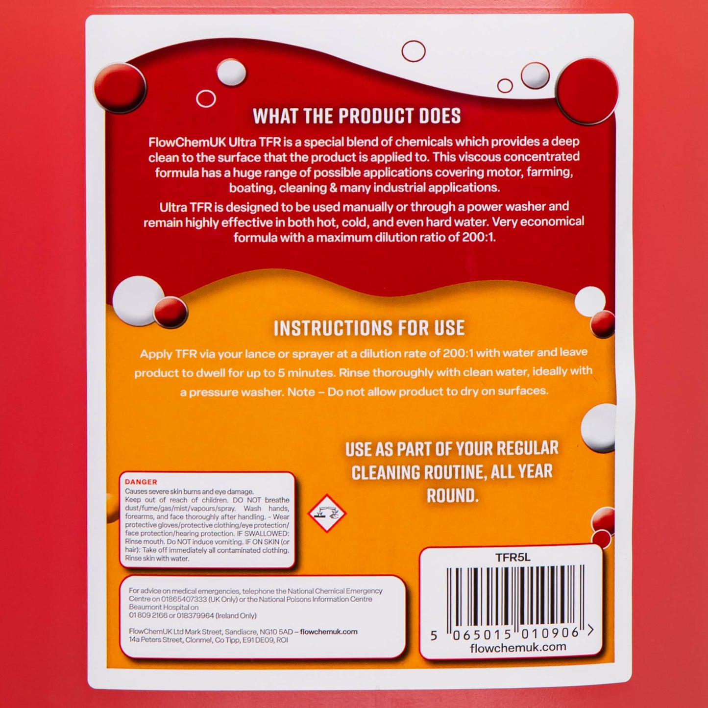 5 Litre Ultra Traffic Film Remover Concentrate