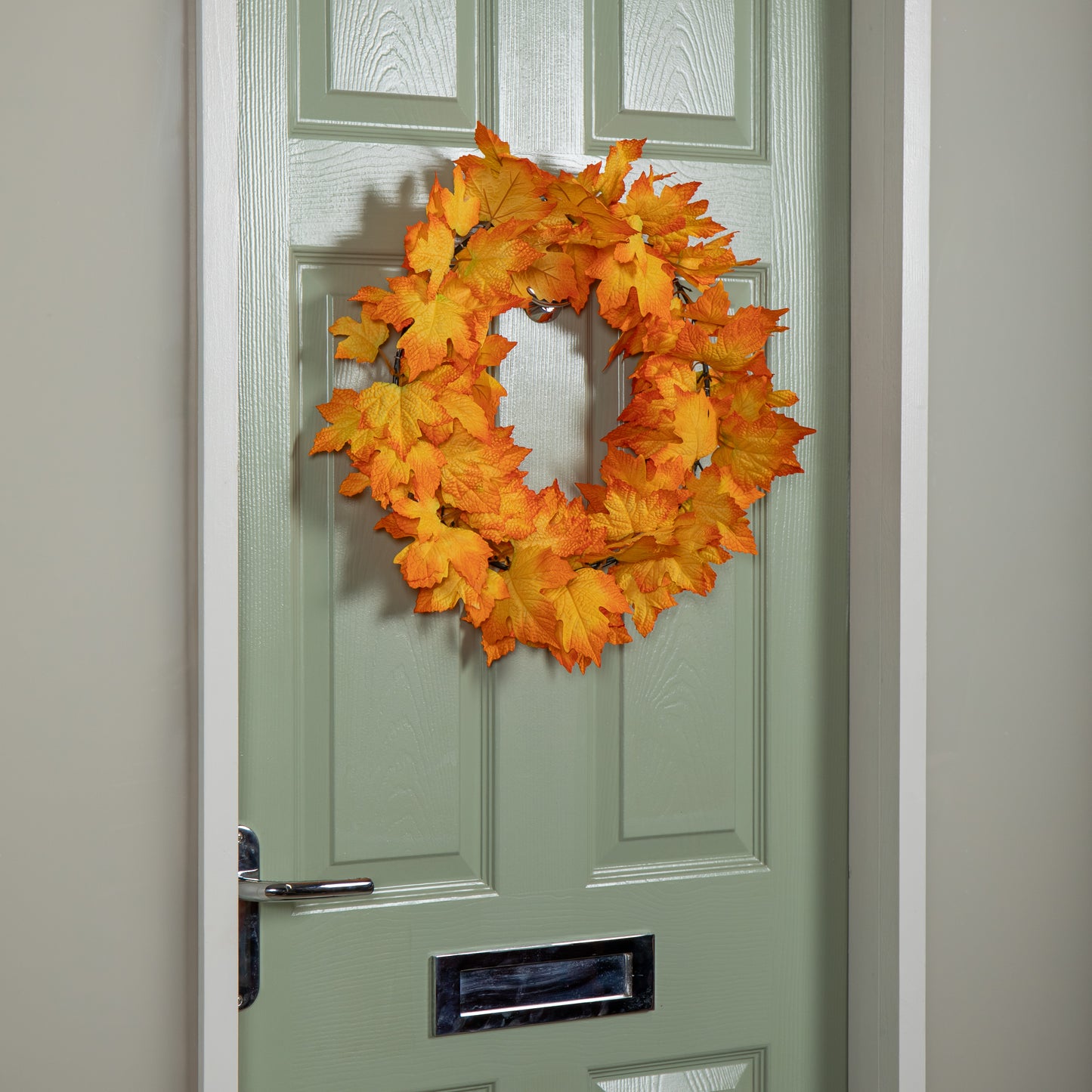 50cm Hanging Bright Autumn Faux Wreath