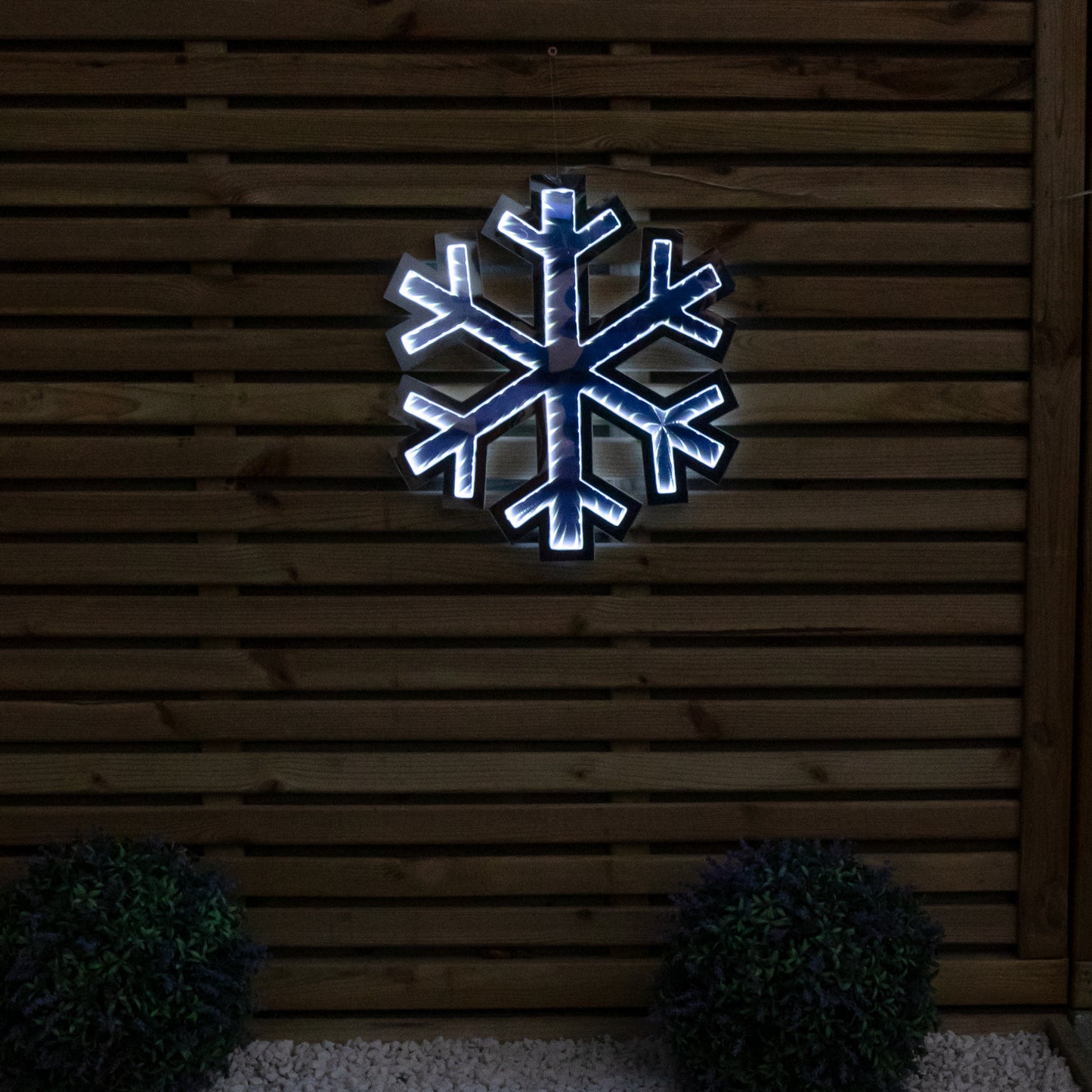 40cm LED Infinity Light Hanging Snowflake