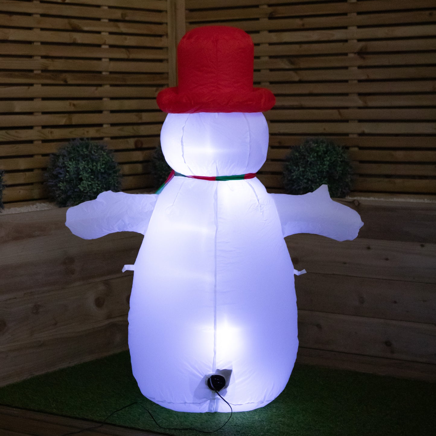 4ft (120cm) LED Outdoor Christmas Inflatables Snowman Indoor Light Up Decorations