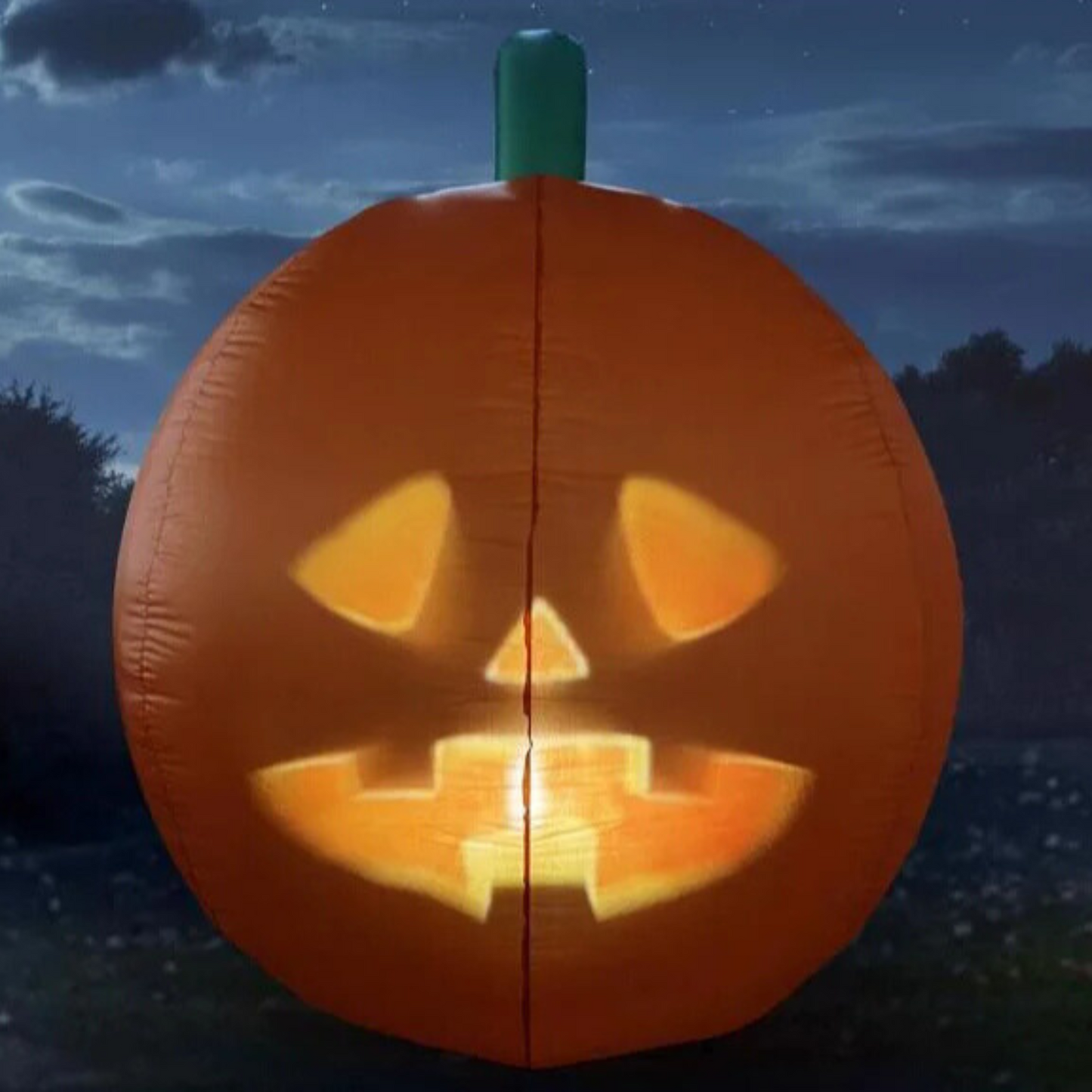 Factory Seconds: Animated Jabberin Jack Giant 5ft Inflatable Talking Animated Halloween Pumpkin with Built-in Projector and Speaker