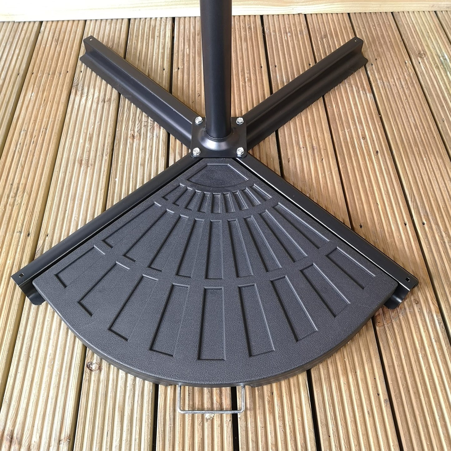 Factory Seconds: 1 Piece 14kg Black Hanging Banana Cantilever Garden Parasol Base Weight