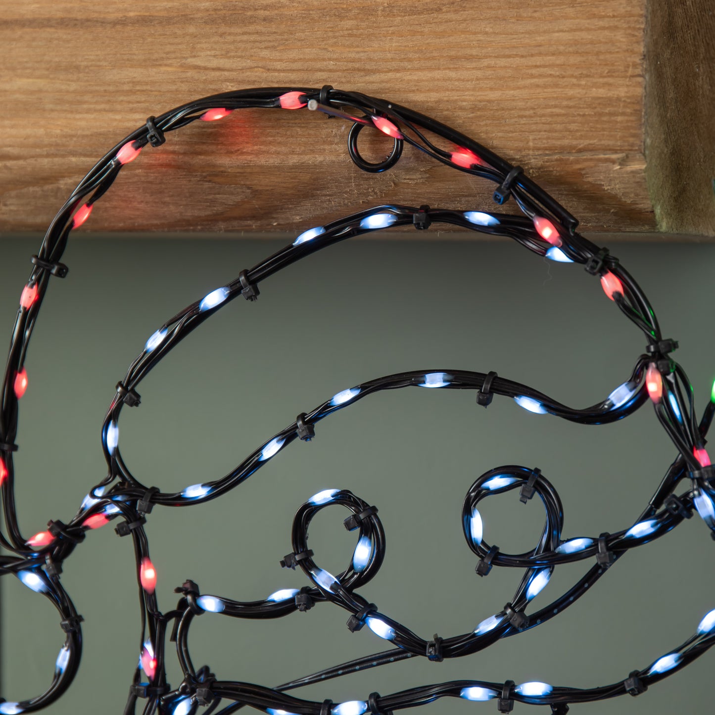 60cm x 45cm Light up FlexiBrights Santa with 247 Multi-Coloured LEDs