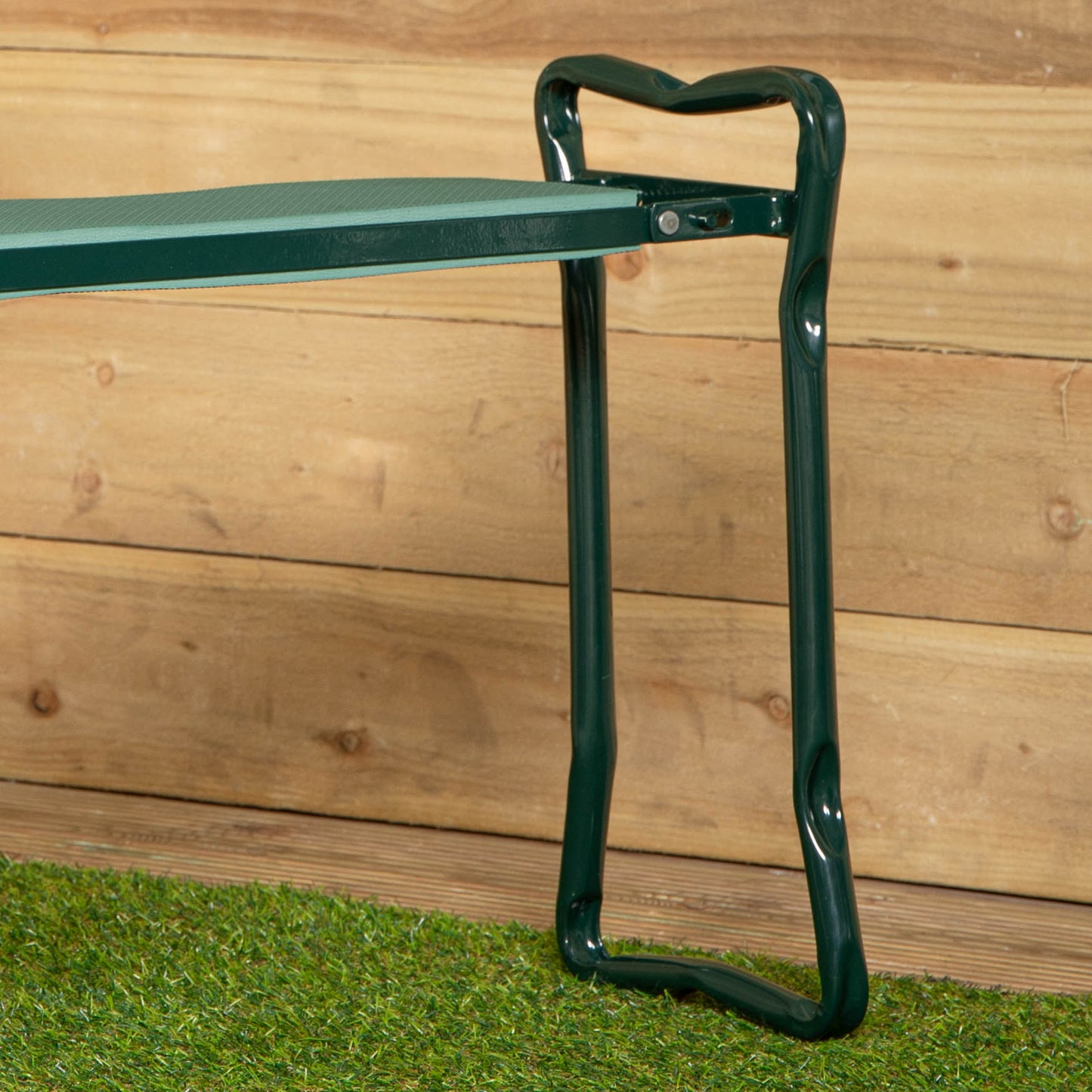 Green Garden Kneeling Pad with Chair and Detachable Tool Bag