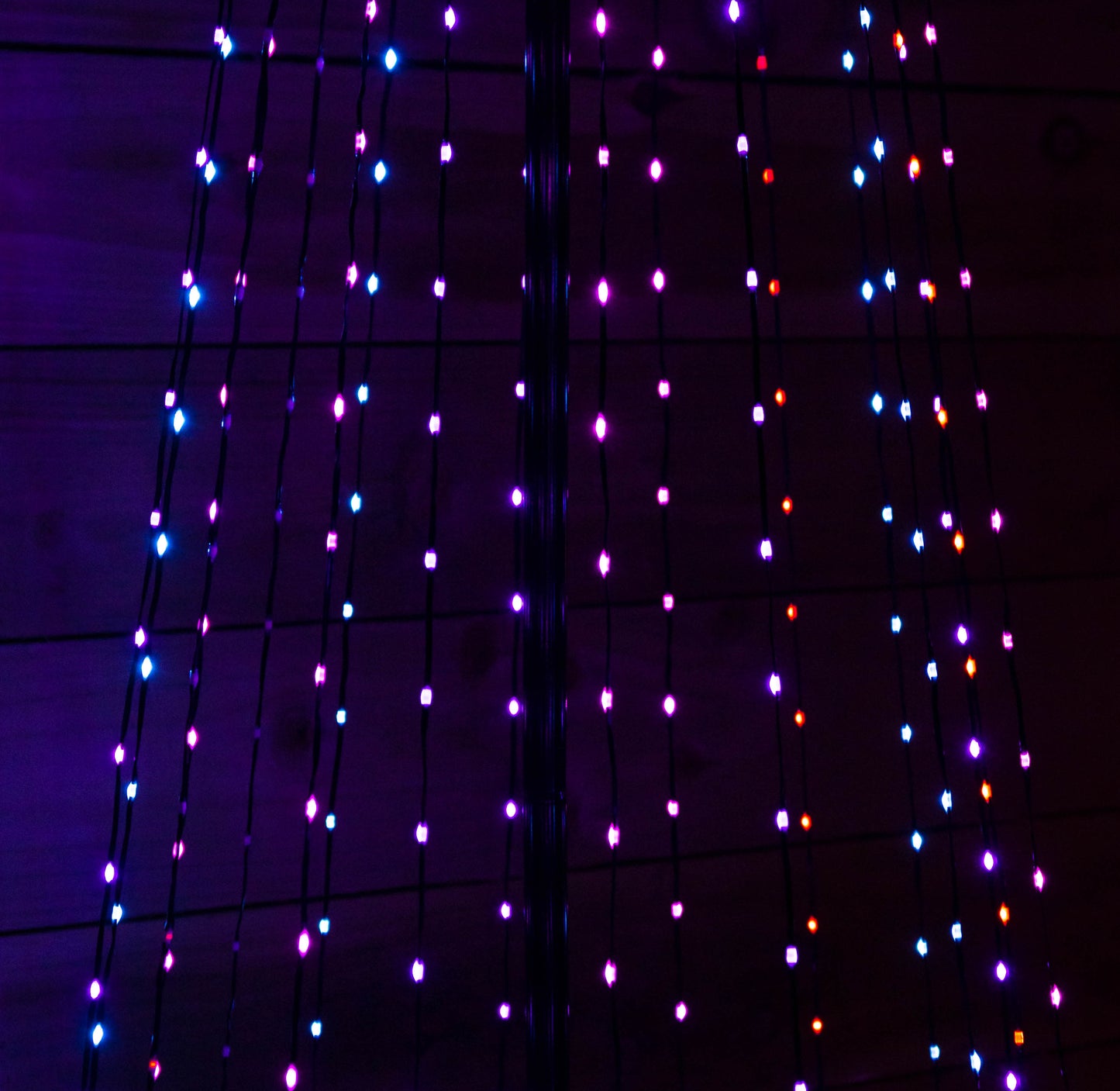 2.5m Light up Christmas Pyramid Cone Tree with 835 Multi-Action Rainbow LEDs