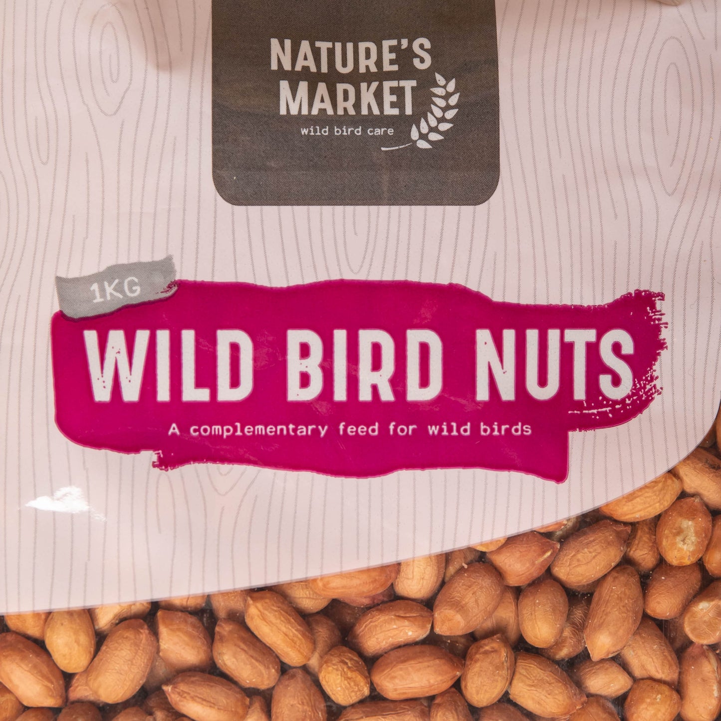 1kg Bag Garden Wild Bird Whole Nuts Feed