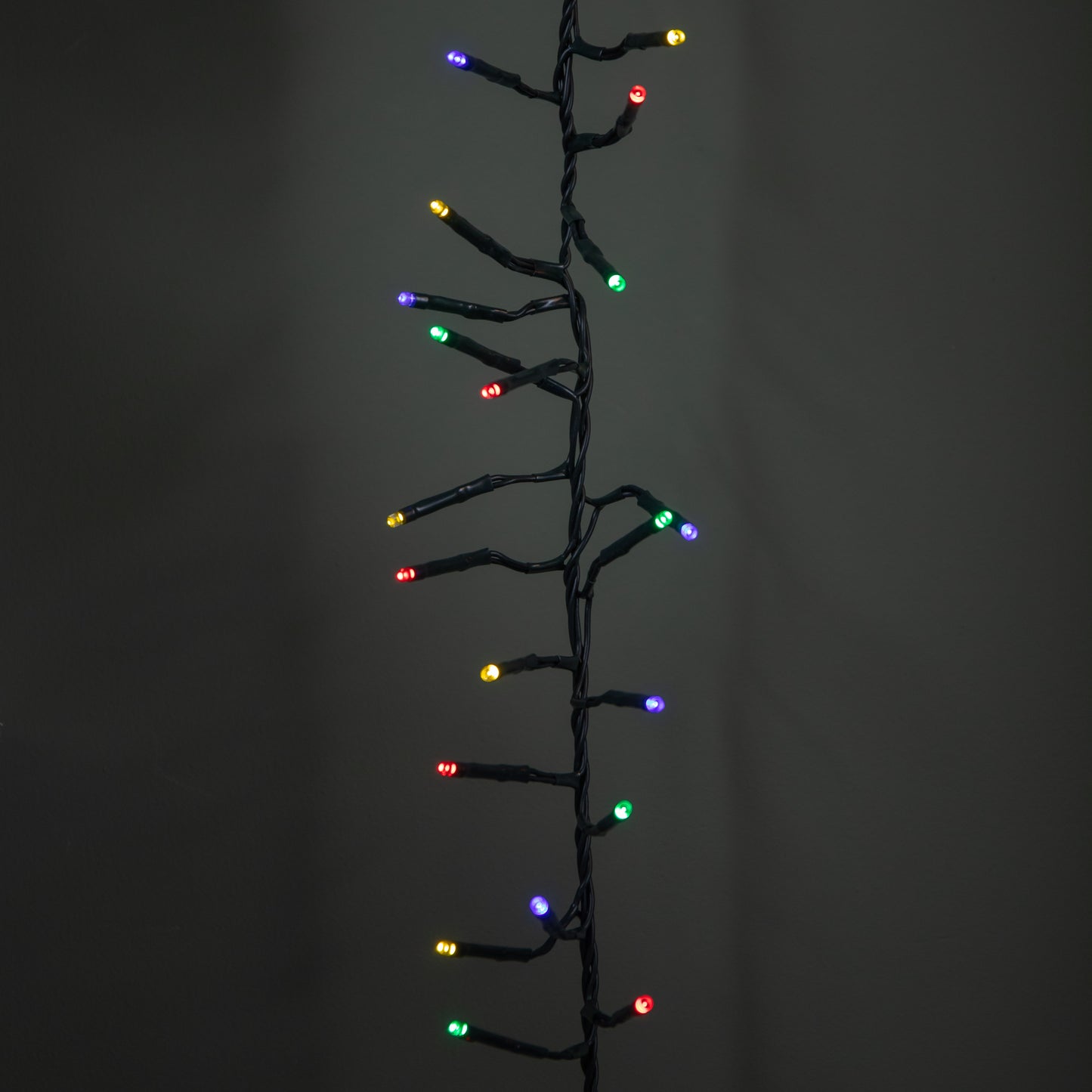 18.5m 1440 LED Christmas Cluster Multi-Action String Lights with Timer in Multi-Coloured