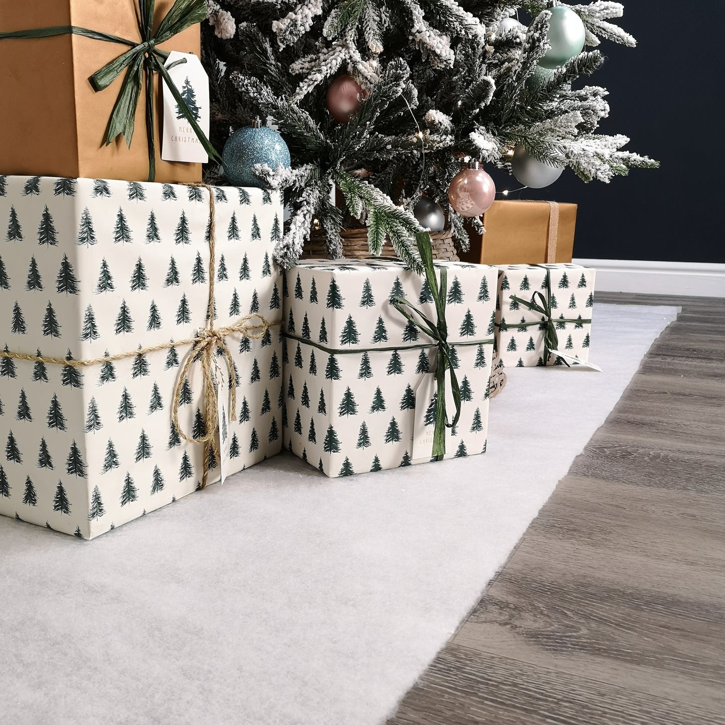 13.5m (44ft) x 90cm Soft White Artificial Fake Snow Blanket Christmas Decoration