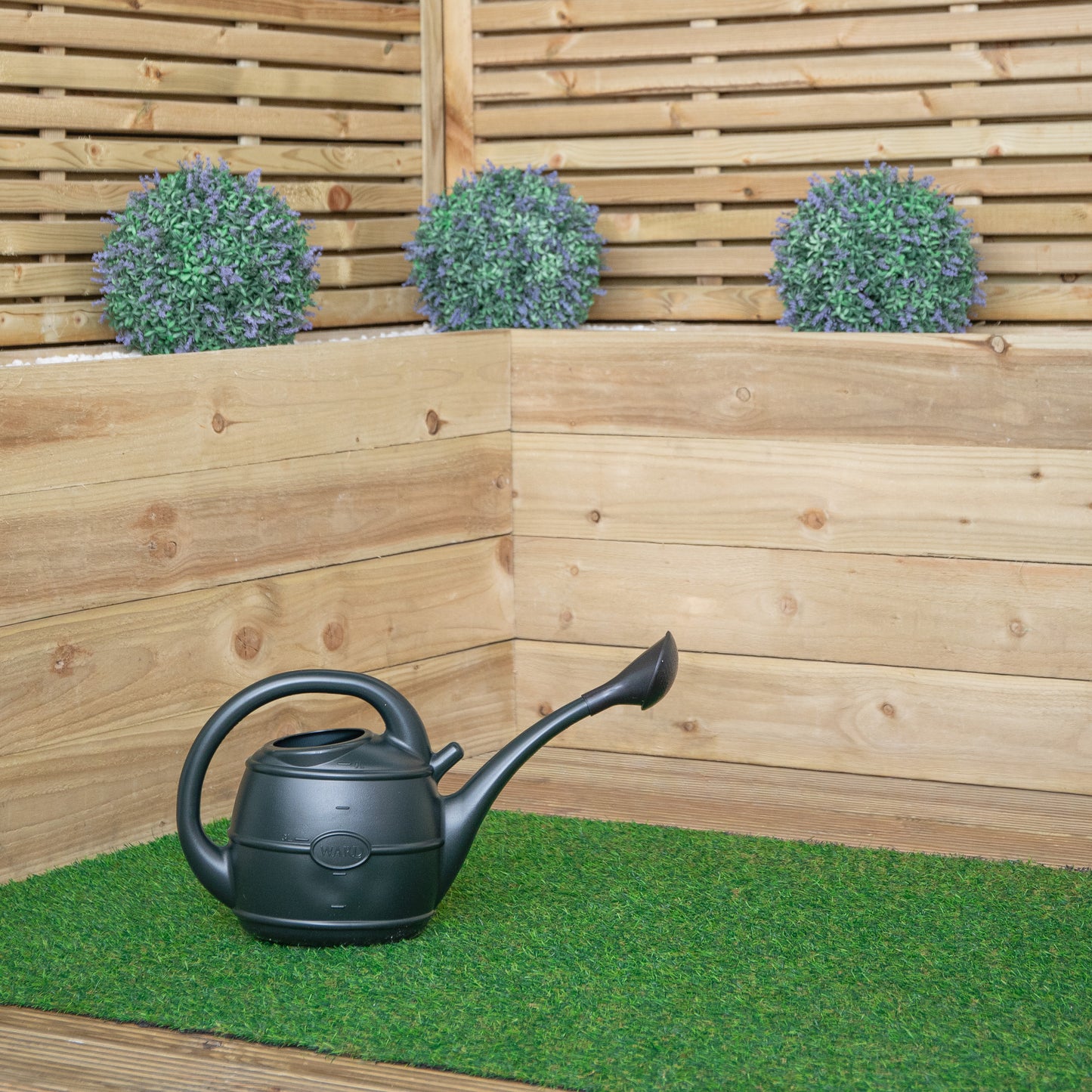 5L Ward Garden Patio Watering Can with Rose in Green