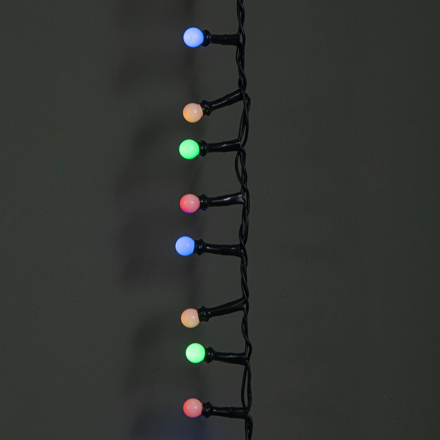 7.5m 300 LED Multi-Action Christmas Frosted Cap Berry String Lights with Timer in Multi-Coloured