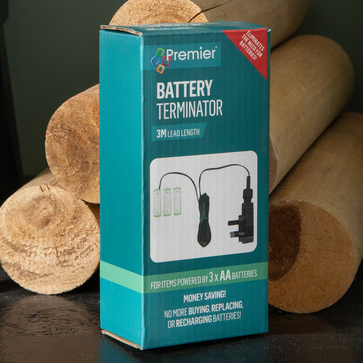 3 x AA Money Saving Battery Replacement Plug In Adapter