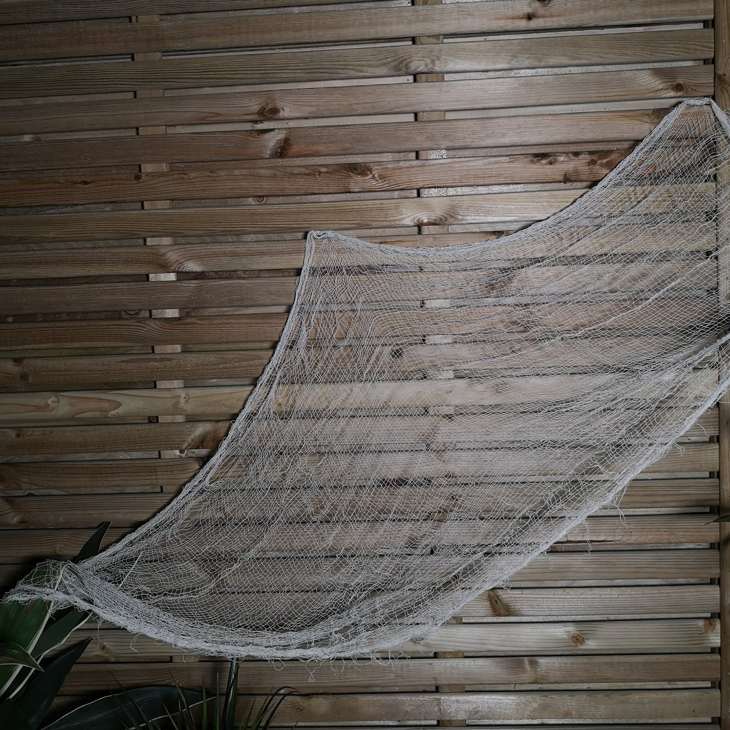 2.9m Halloween Freaky Fabric Net Decoration in Cream