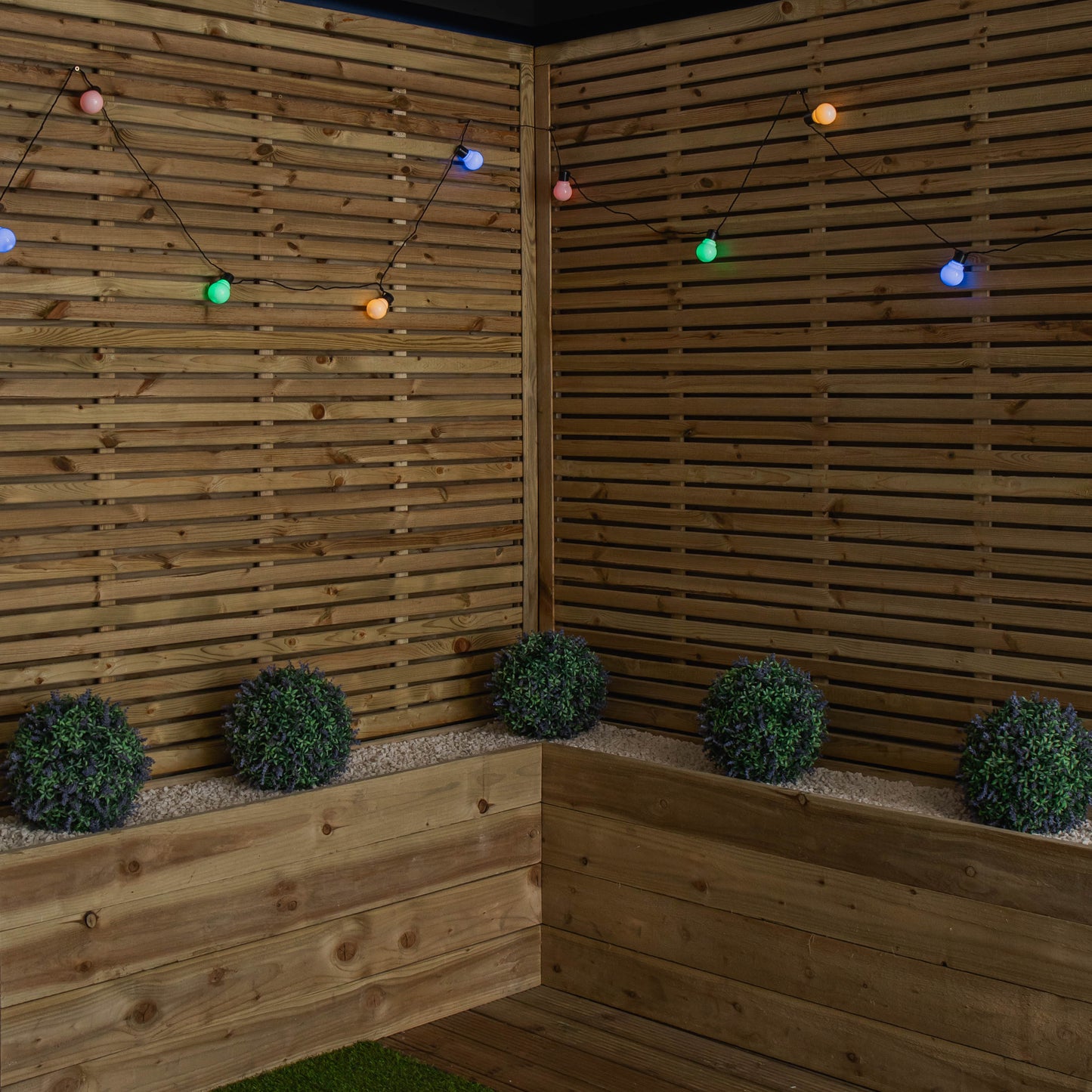 Factory Seconds: 15m Set of 30 Connectable Festoon Lights with Multi-Coloured LEDs