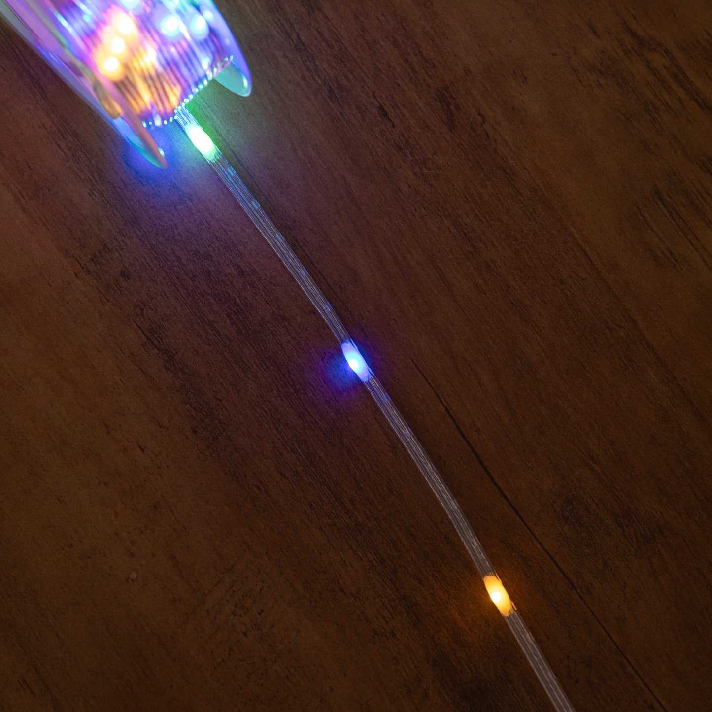 15m Light up Christmas Two Tone String Lights with 200 Warm White & Multi-Coloured LEDs
