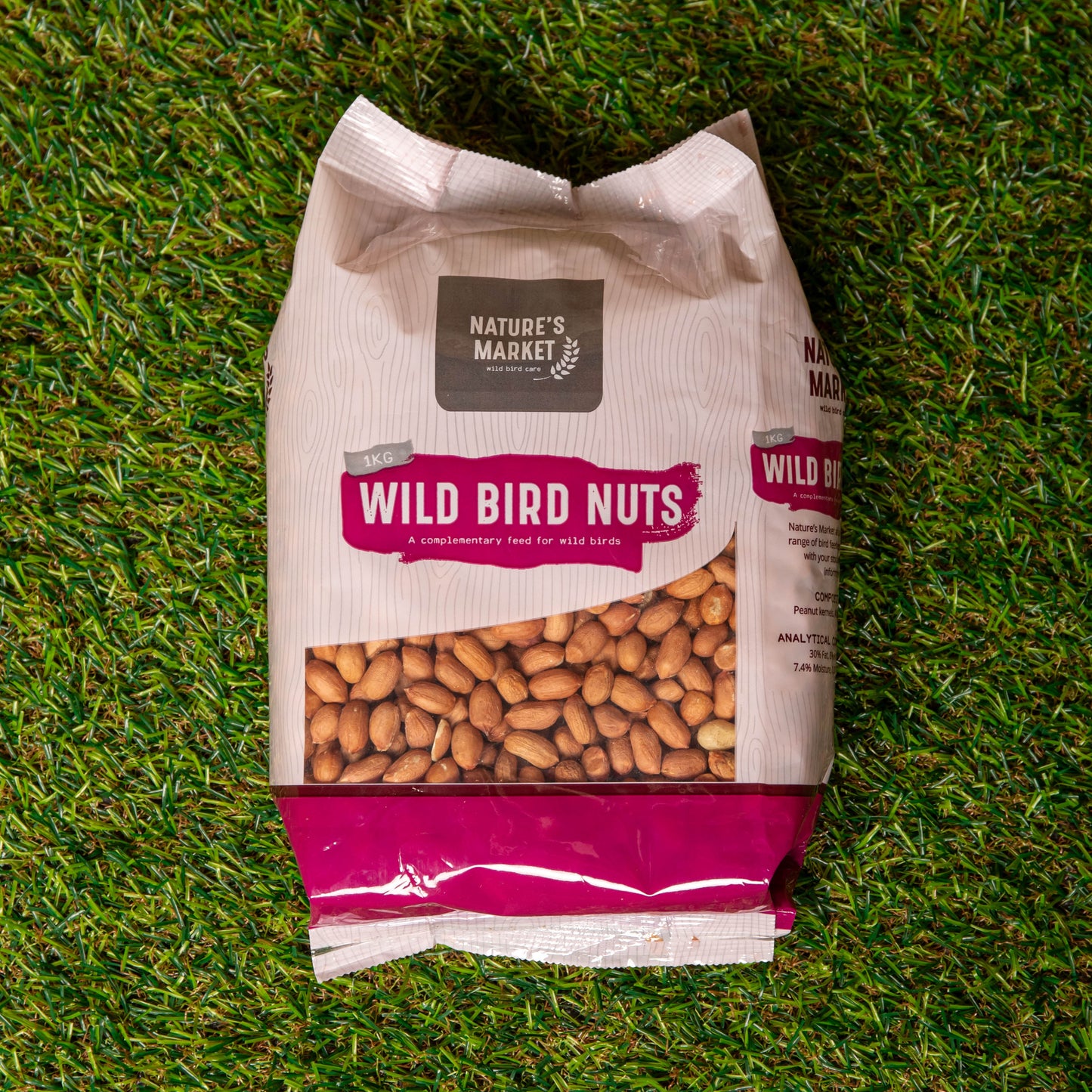 1kg Bag Garden Wild Bird Whole Nuts Feed