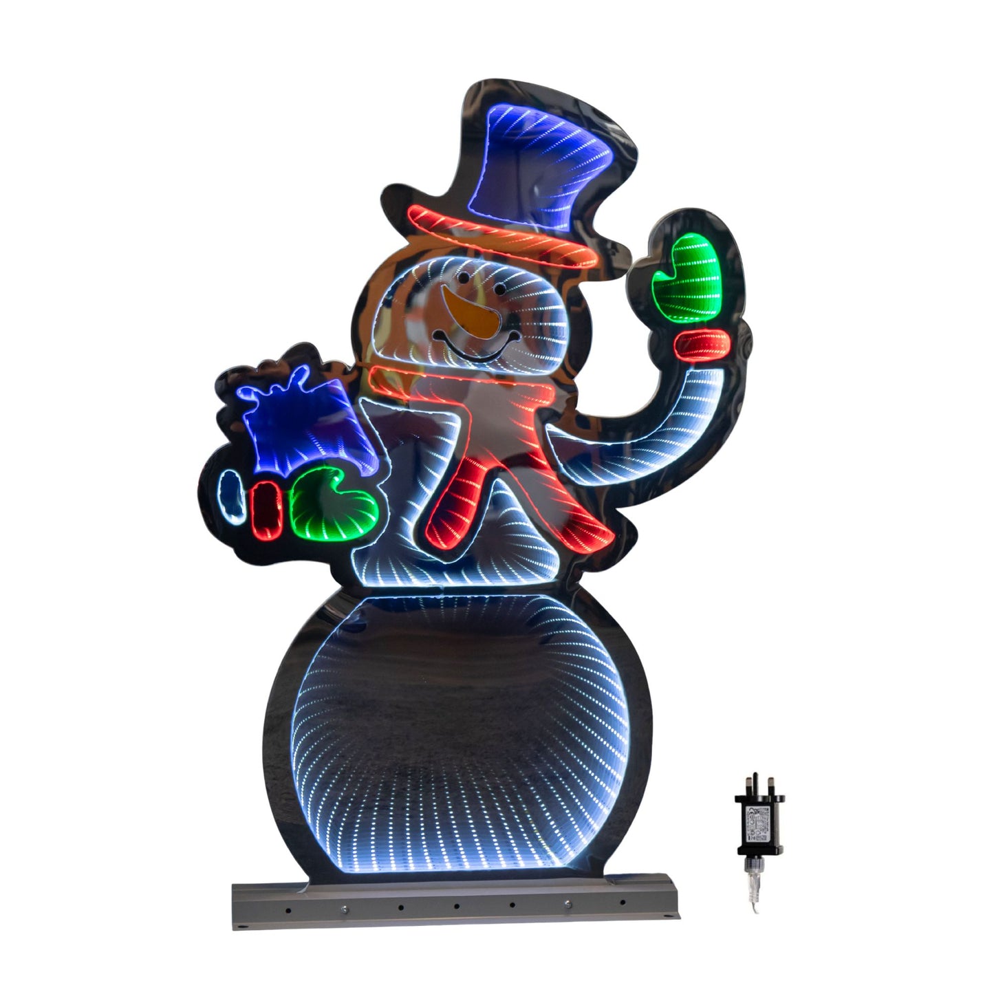 76cm LED Infinity Light Waving Snowman
