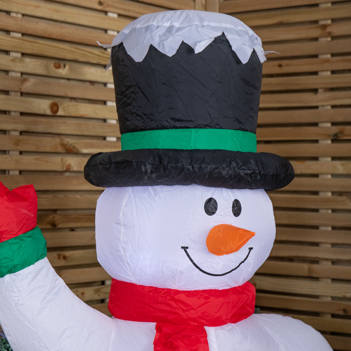 1.5m Light up Christmas Inflatable Snowman Family with 12 White LEDs