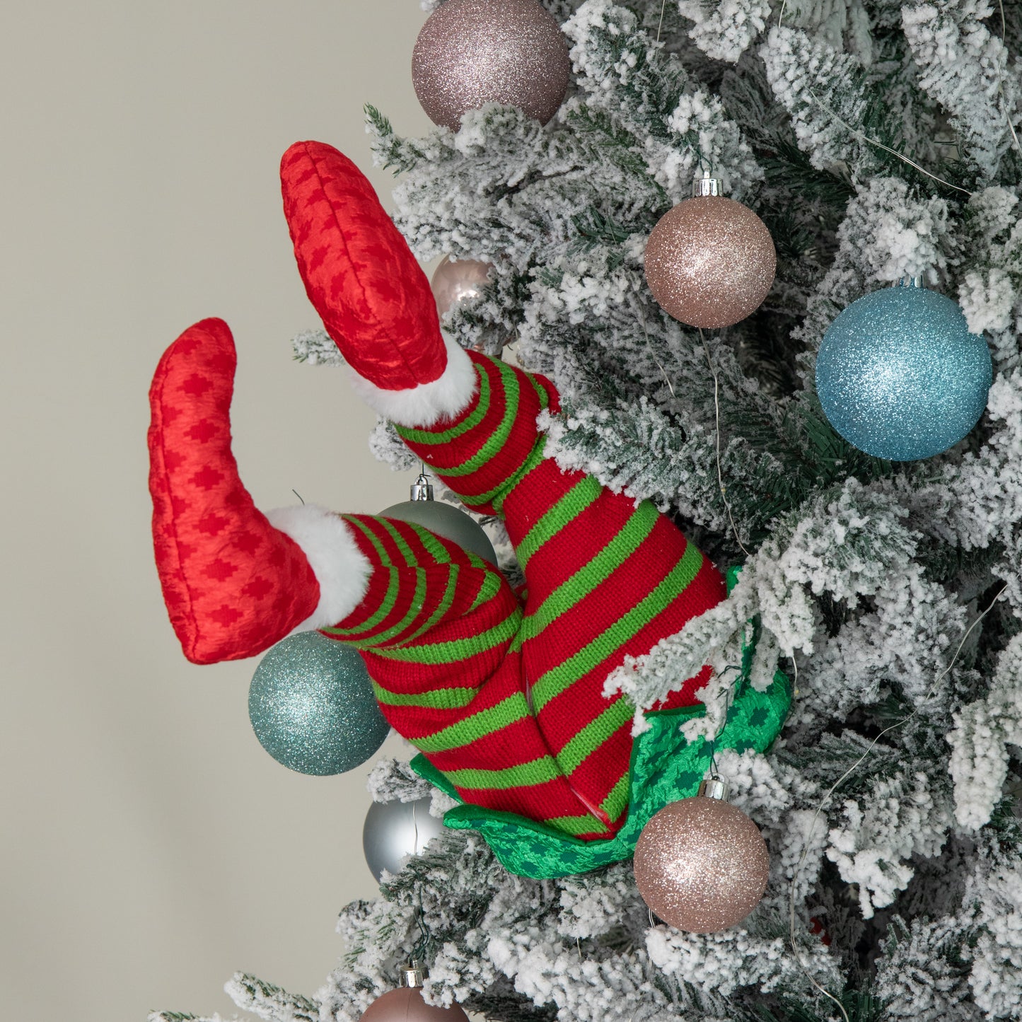 55cm Battery Operated Soft Animated Elf Kicking Legs Christmas Decoration