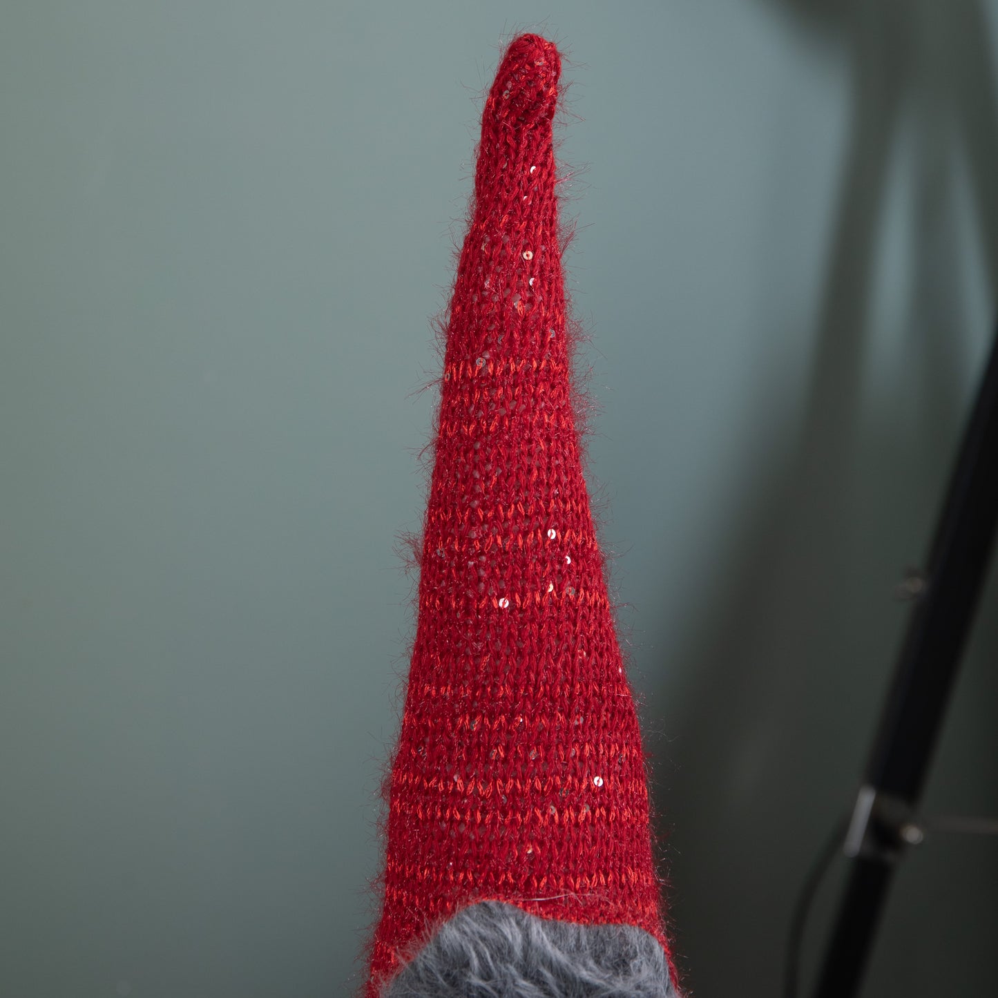 72cm Lit Plush Christmas Gonk with Dangly Legs & Aviator Hat in Red & Grey