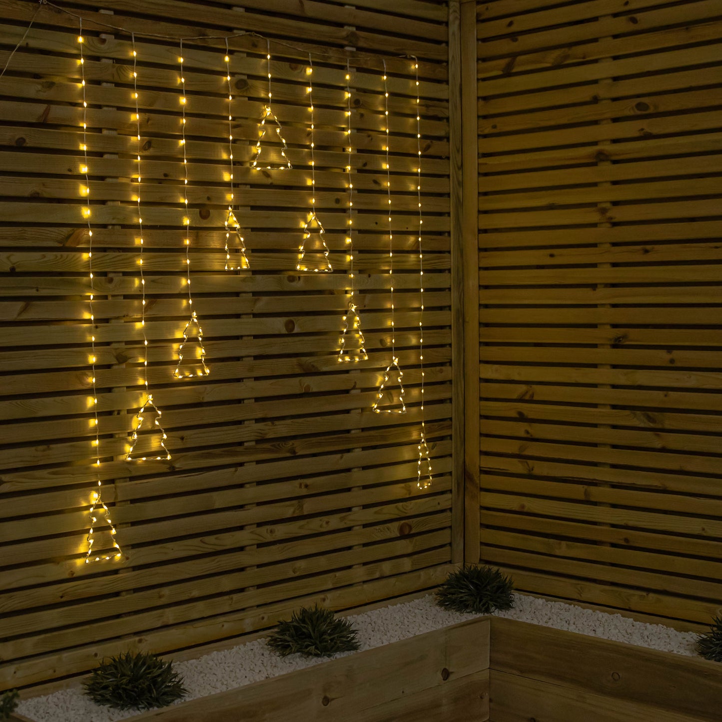 1.2m x 1.2m FlexiBrights Christmas Tree Curtain Lights with 258 Warm White LEDs