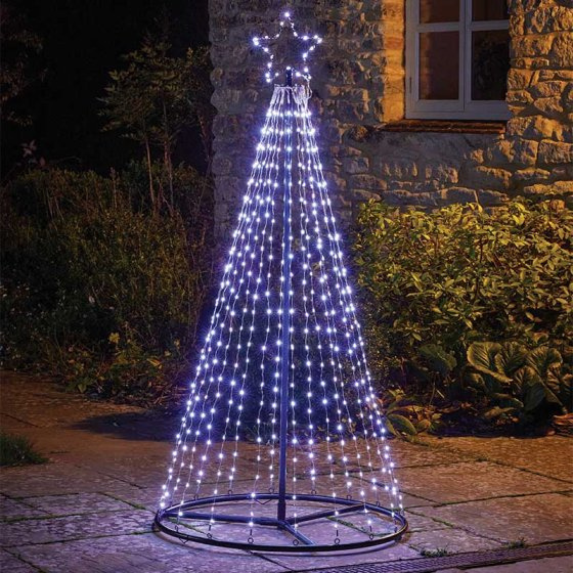 2.1m Light up Christmas Twinkle Maypole Tree with Warm/Cool White LEDs