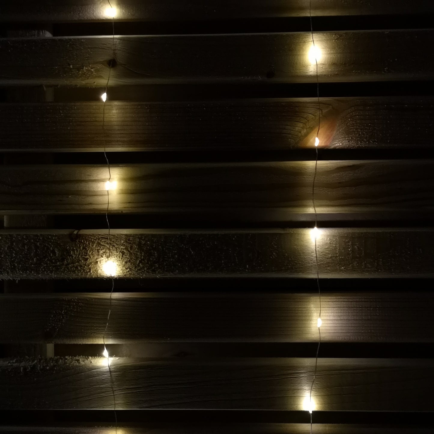 1.2m Battery Operated Christmas Star Curtain Lights with 140 Warm White LEDs