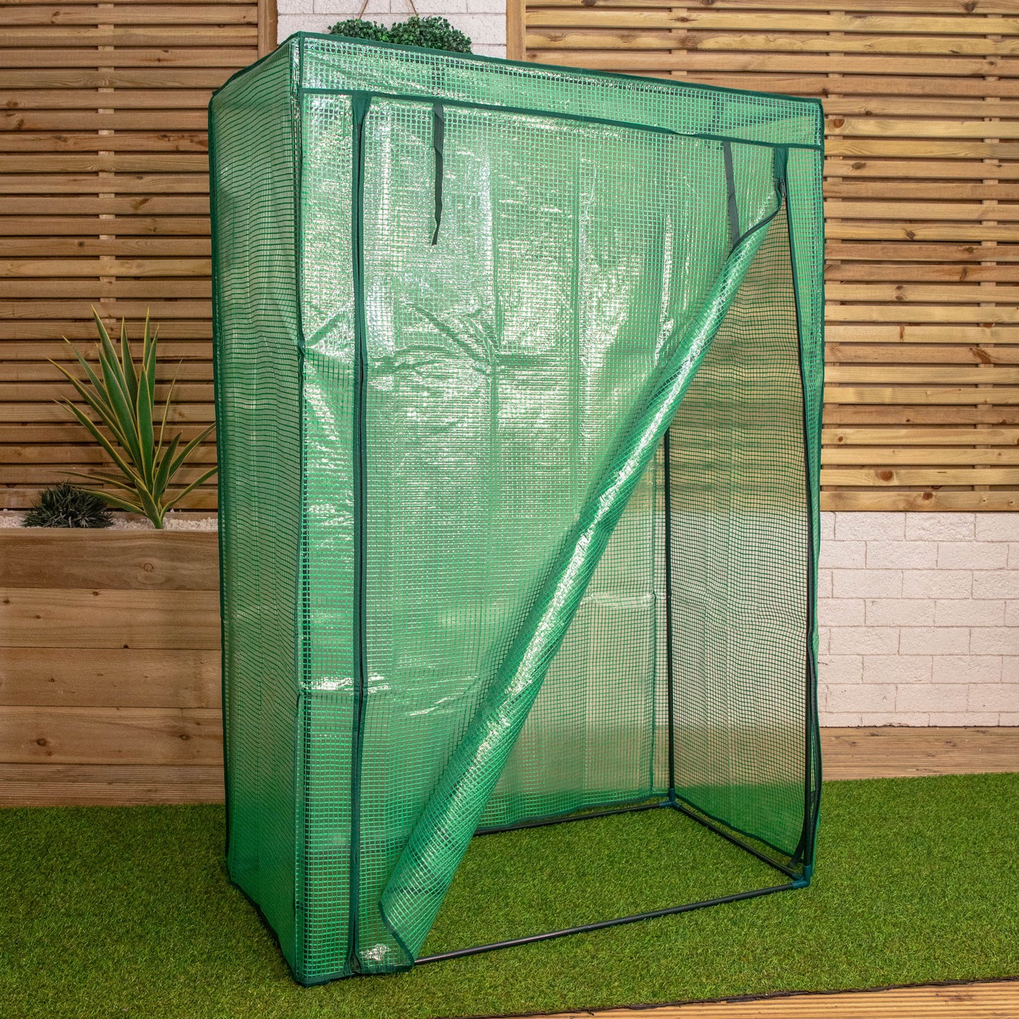 1.5m x 1m Outdoor Tomato Greenhouse with Steel Frame and Protective PE Cover