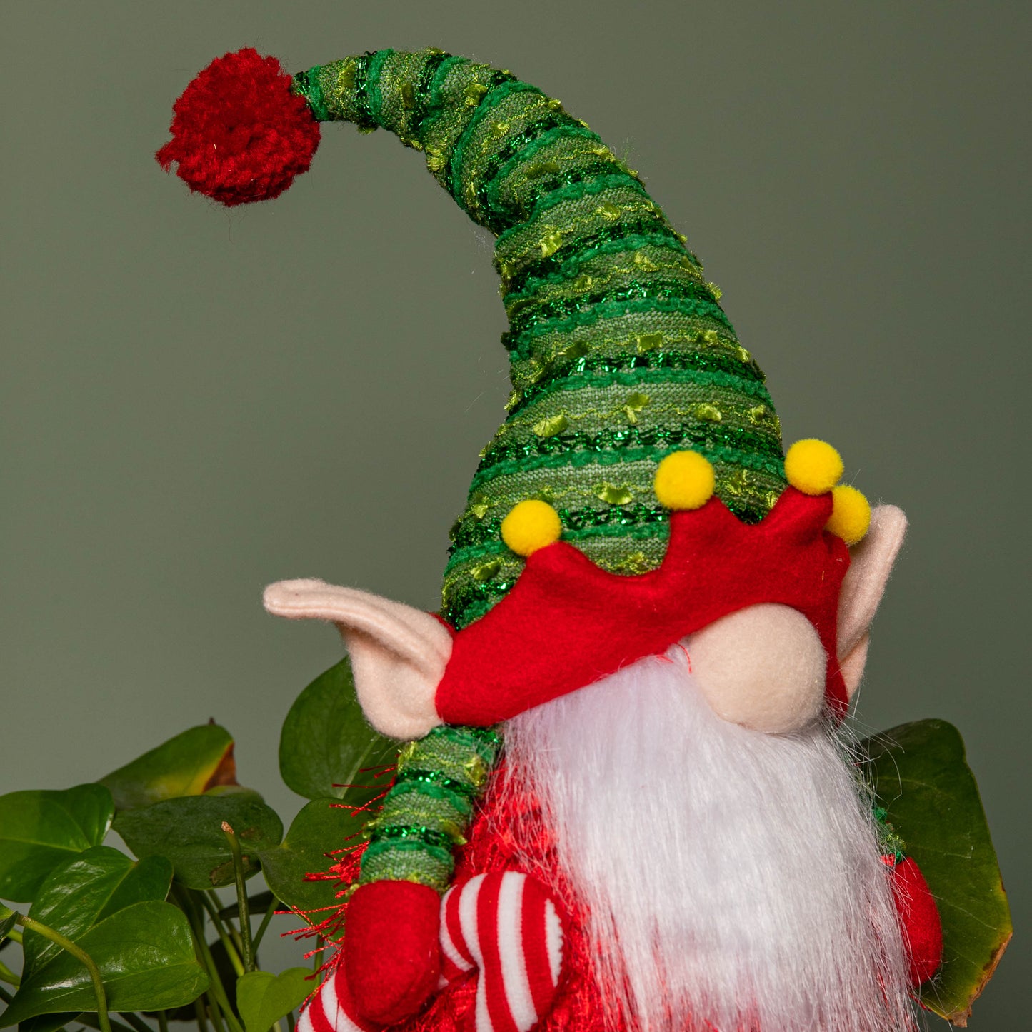 46cm Battery Operated Light up Standing Christmas Elf Gonk with Warm White LEDs