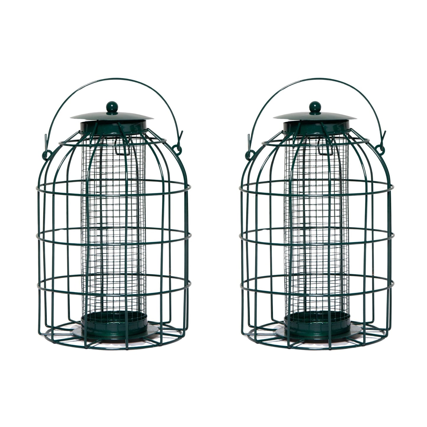 Pack of 2 Wild Bird Hanging Nut Feeder with Squirrel Guard