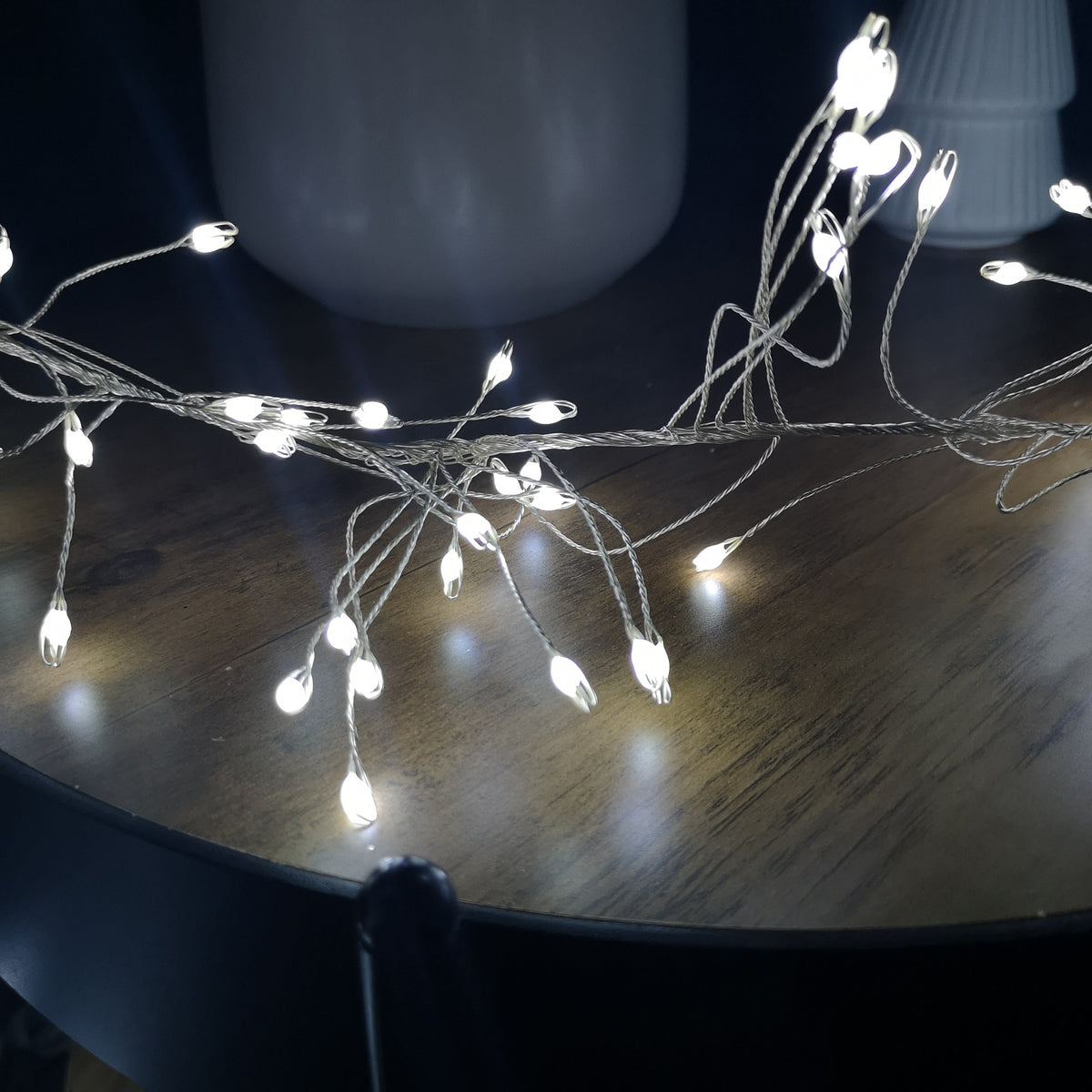 860 LEDs Multi Action Ultra Bright Garland Silver Wire White