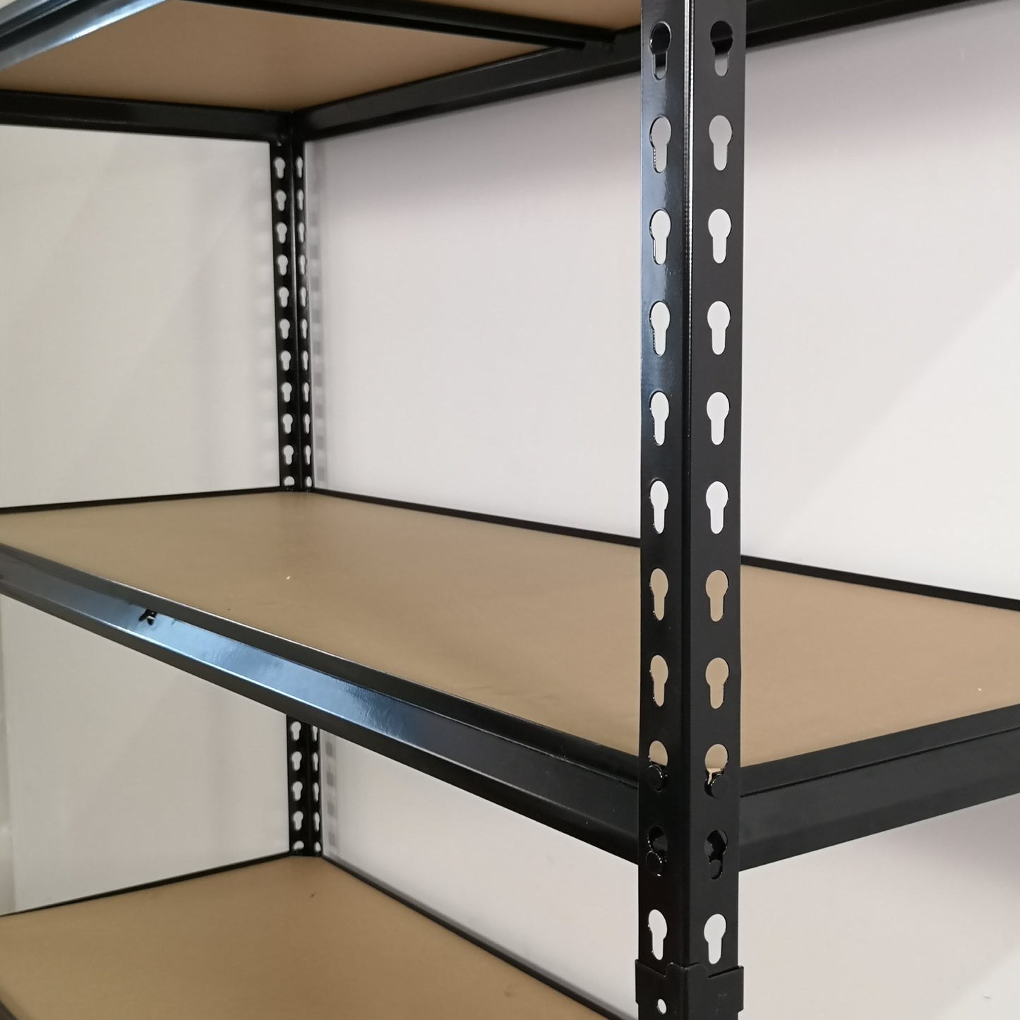 Garage Shelving 122cm Wide & 183cm High Heavy Duty 5 Tier Multipurpose Metal Racking Unit / Warehouse Shelving Storage in Black