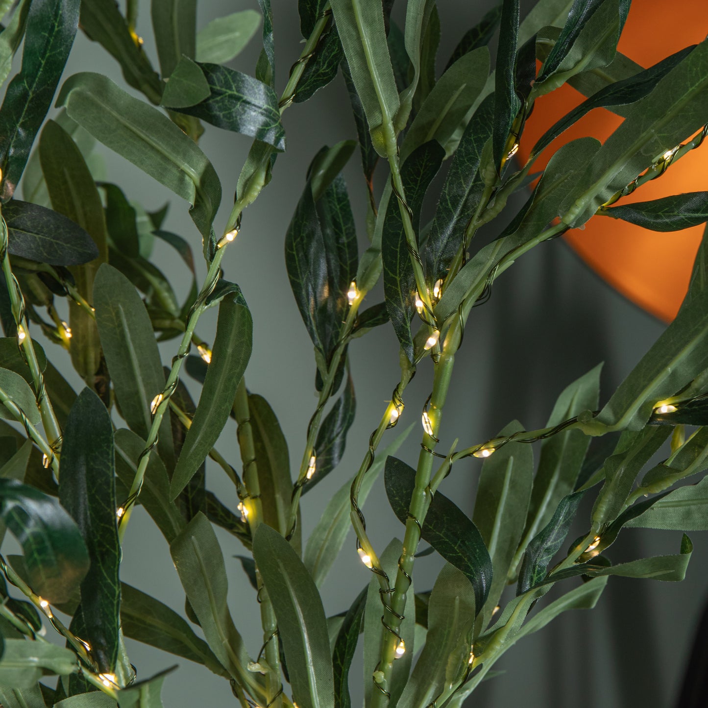 90cm Set of 3 Light up Christmas Mistletoe Twigs with 90 Warm White LEDs (Twigs only)