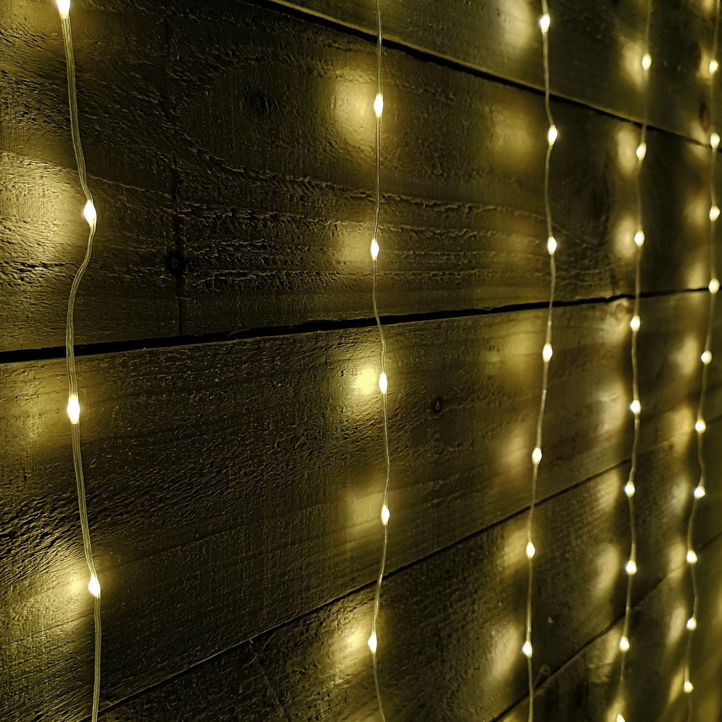 2.1m 300 LED Indoor Outdoor Party Curtain Christmas Lights in Warm White