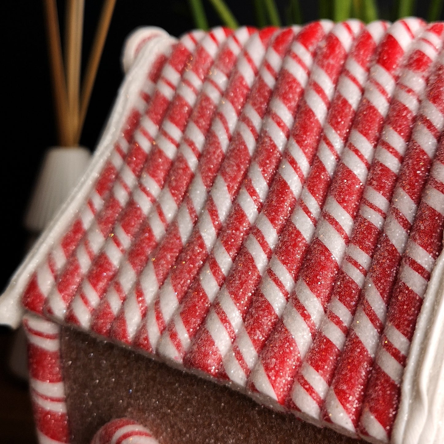 20cm Battery Operated LED Gingerbread Santa Candy Cabin Christmas Decoration