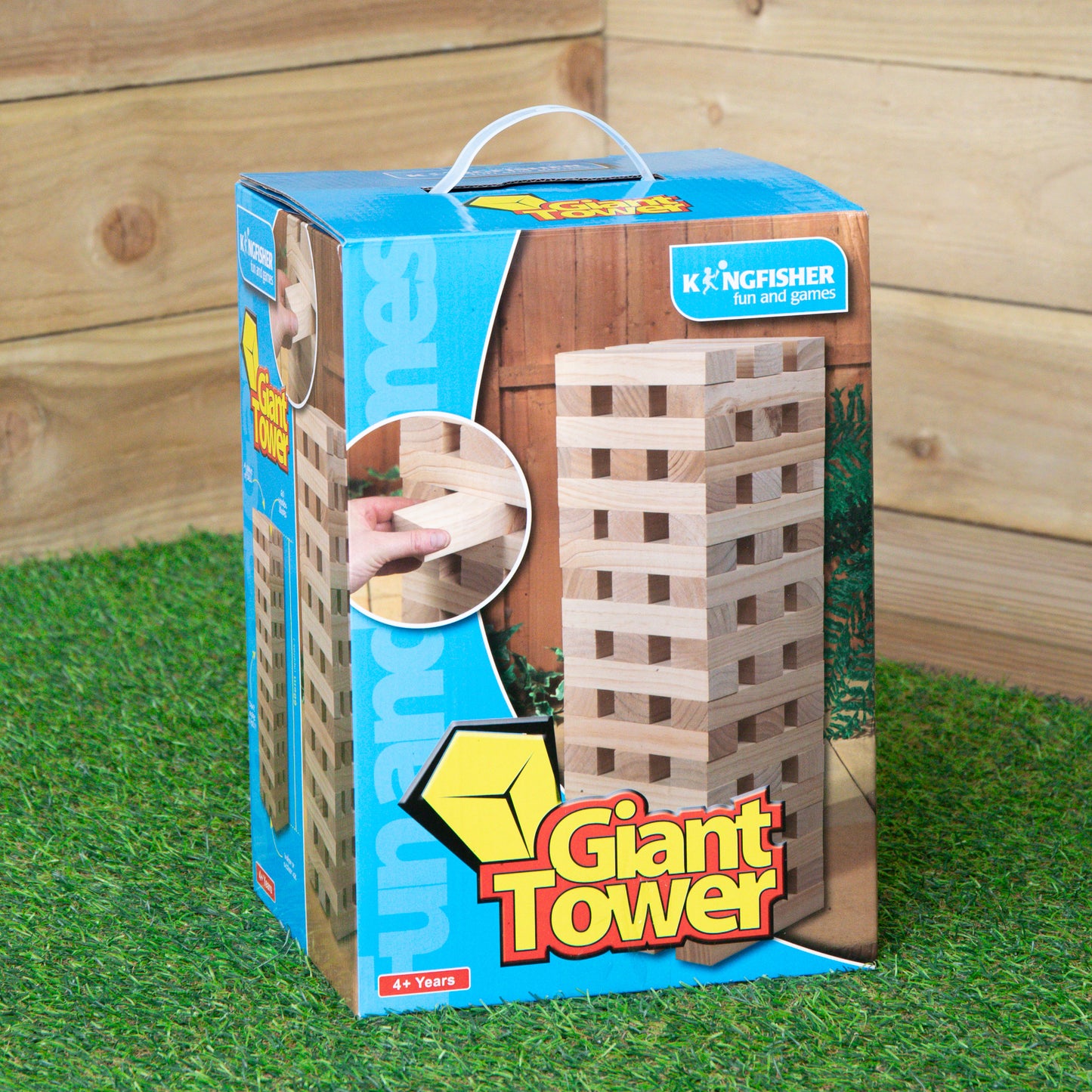 Giant Wooden Jenga Style Tumbling Tower Garden Party Game