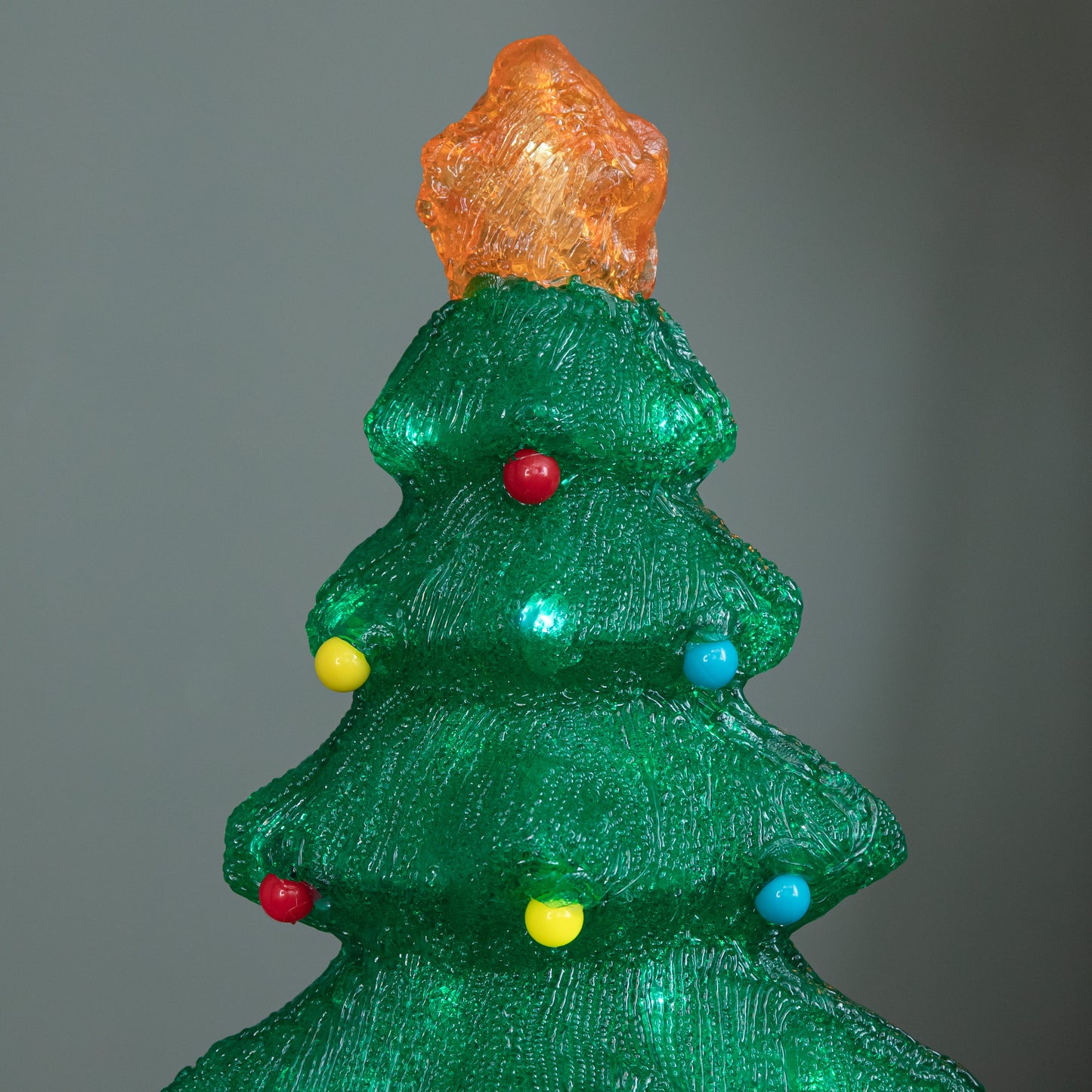 46cm Battery Powered Light up Christmas Bauble Tree with 60 Cool White LEDs