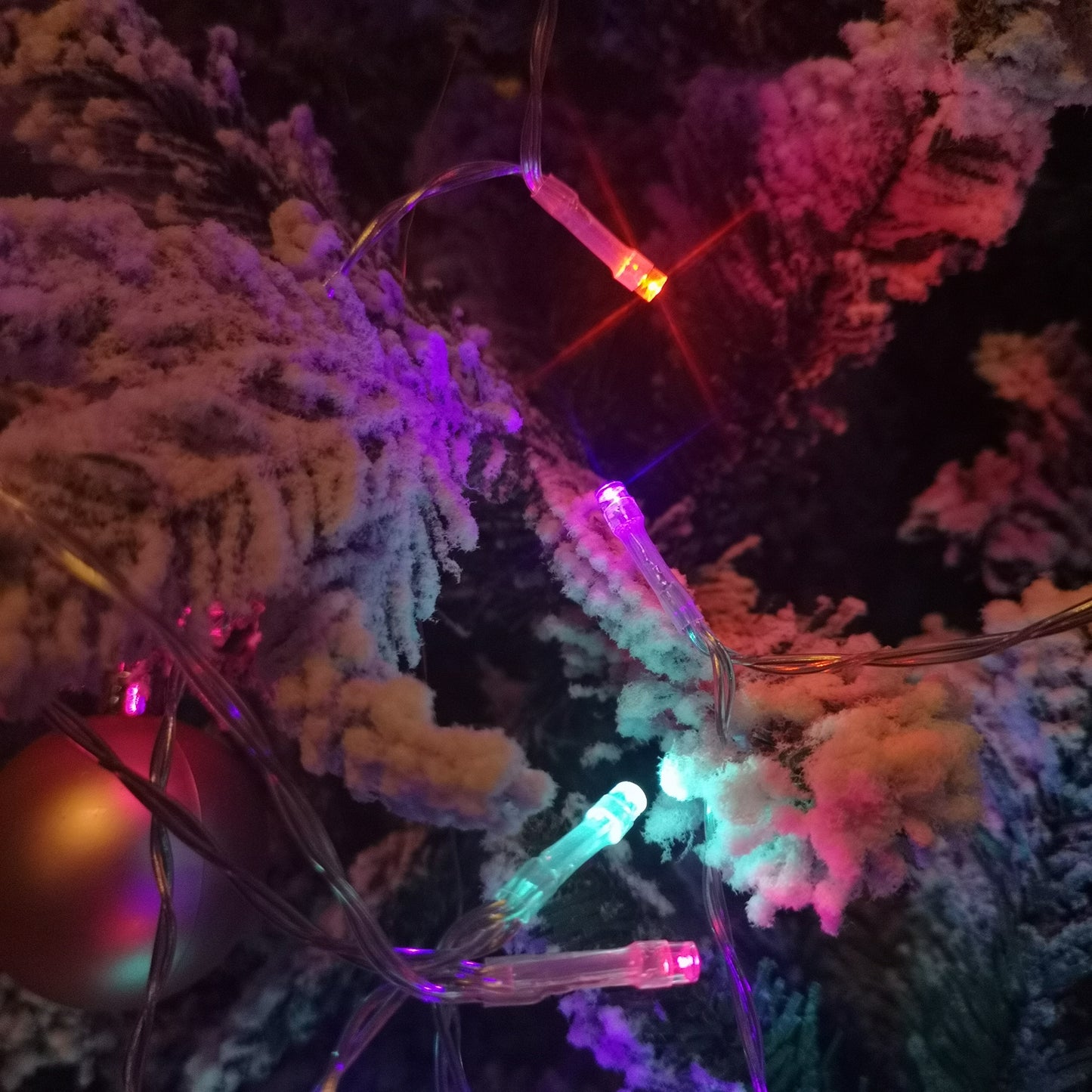 5m Multi Function Battery Operated Rainbow LED Fairy Lights Christmas Decorations with Timer